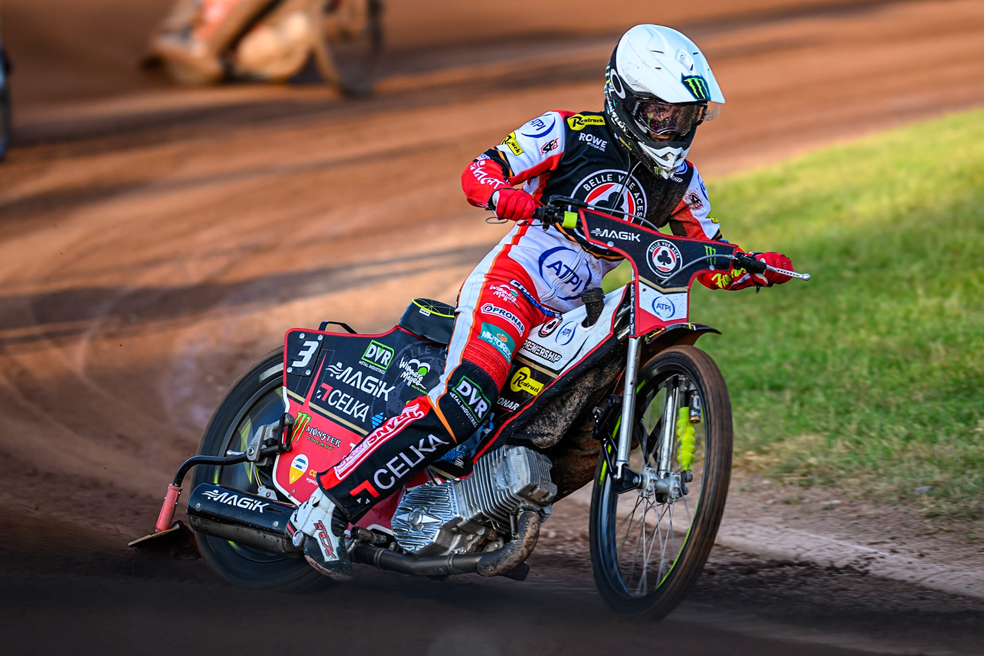 Belle Vue Aces' Jaimon Lidsey in action during the Rowe Motor Oil Premiership match between Birmingham Brummies and Belle Vue Aces at Perry Bar Stadium, Birmingham on Monday 2nd June 2025. (Photo: Ian Charles | MI News)