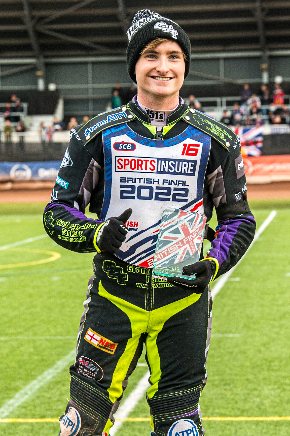 Tom Brennan  - 2nd place during the Sports Insure British Speedway Final, at the National Speedway Stadium, Manchester, on Sunday 18th September 2022. (Credit: Ian Charles | MI News )