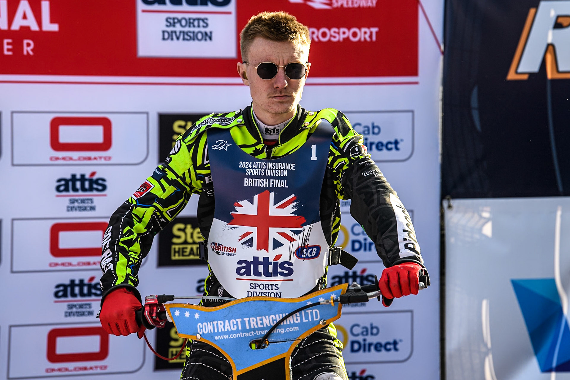 Drew Kemp during the Attis Insurance Sports Division British Speedway Championship Final at the National Speedway Stadium, Manchester on Saturday 8th June 2024. (Photo: Ian Charles | MI News)