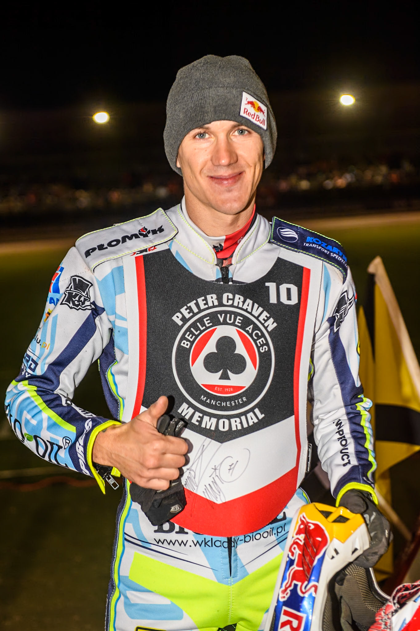 Poland’s Maceij Janowski during the Peter Craven Memorial Trophy meeting at the National Speedway Stadium, Manchester on Monday 18th March 2024. (Photo: Ian Charles | MI News)