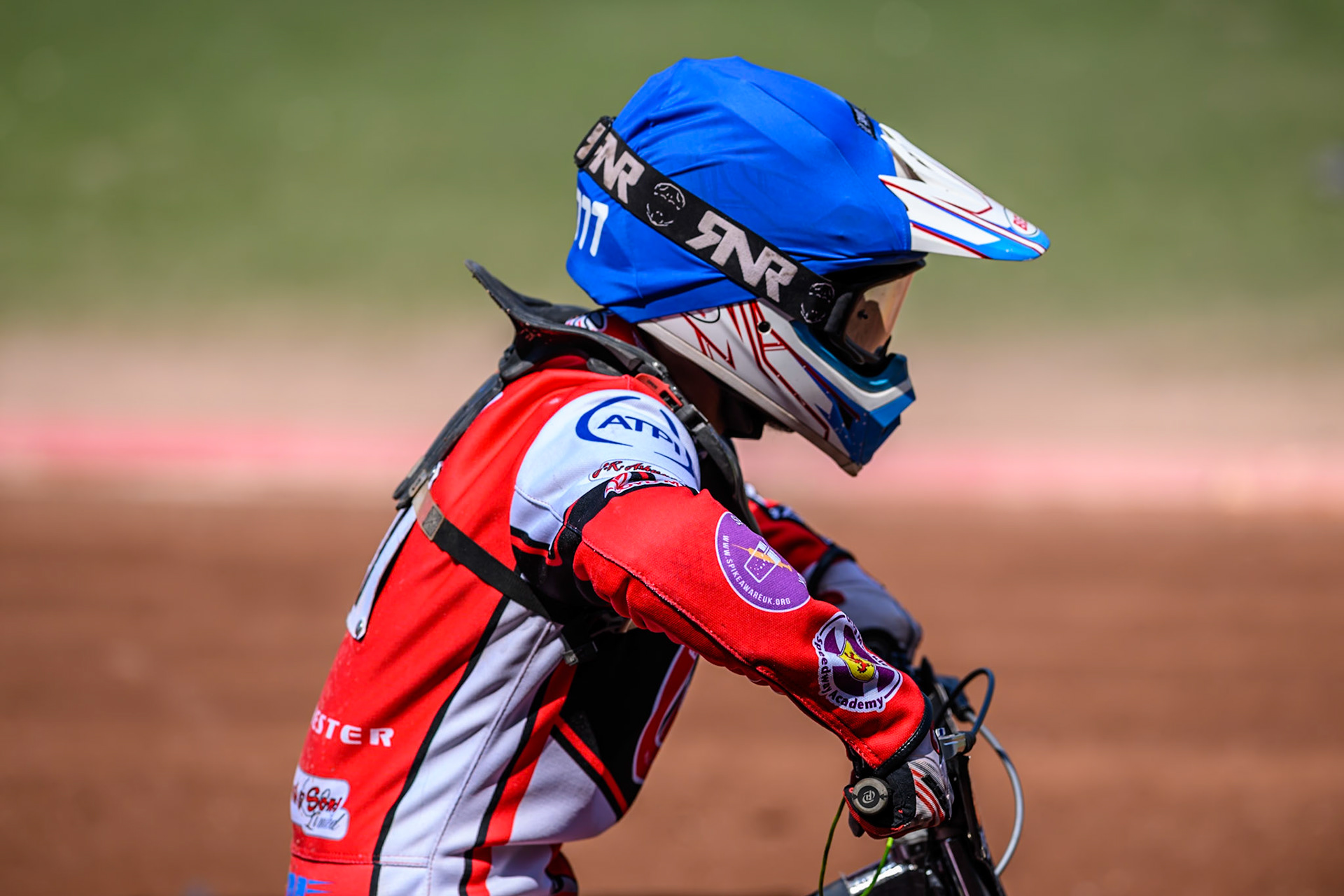 Billy Budd of Belle Vue Colts during the WSRA National Development League match between Belle Vue Colts and Middlesbrough Tigers at the National Speedway Stadium, Manchester on Sunday 10th August 2025. (Photo: Mark Fletcher | MI News)