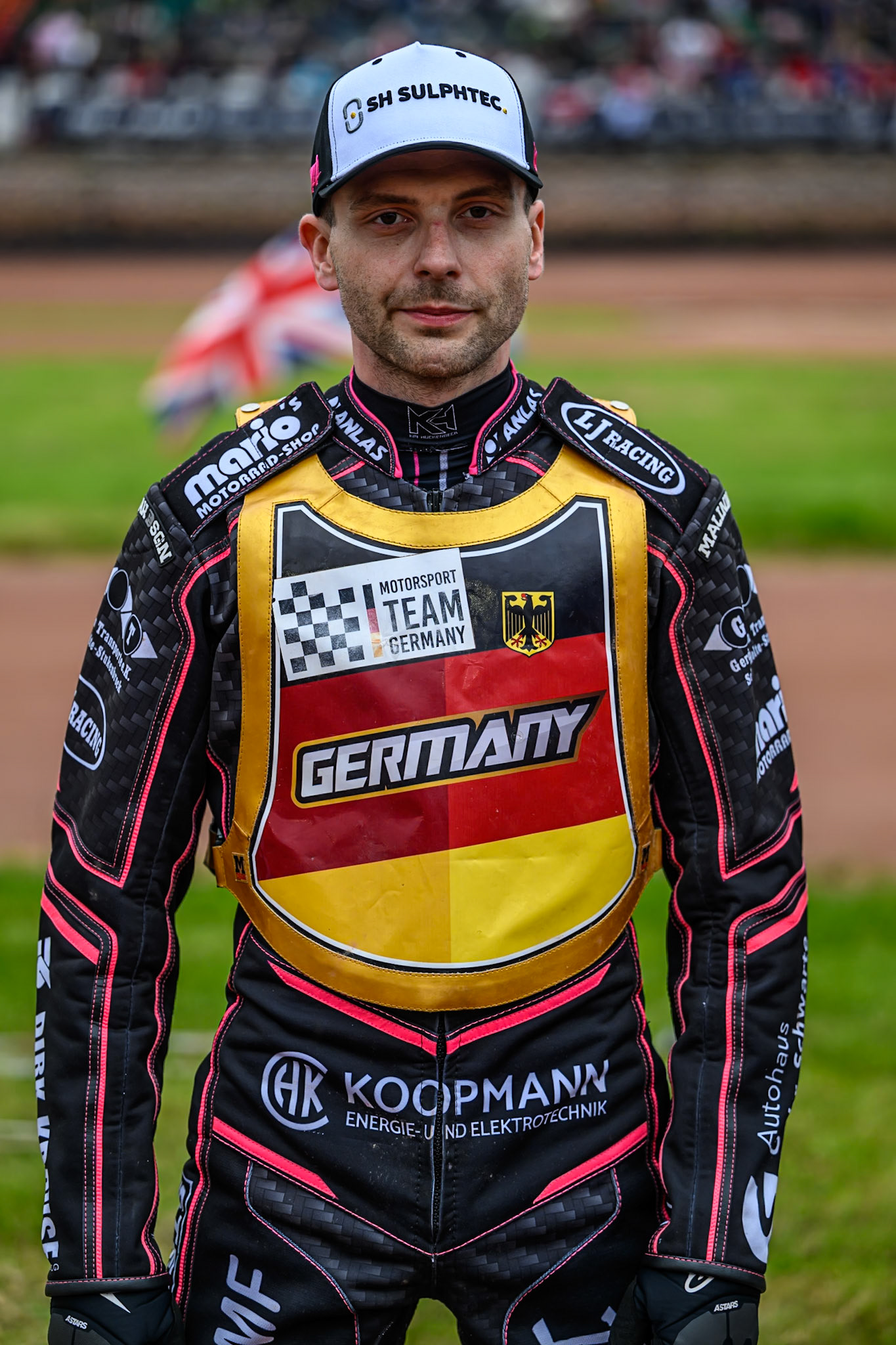 Kai Huckenbeck of Germany during the Speedway GP Qualifying Round 3 at Allied Ashfield Stadium, Glasgow on Saturday 30th May 2026. (Photo: Ian Charles | MI News)