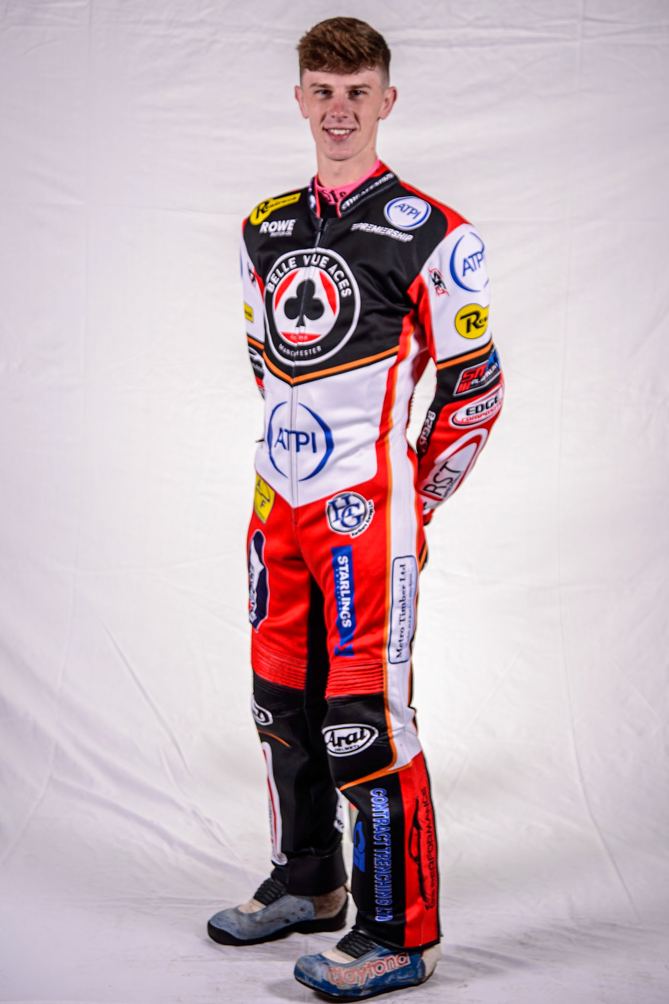 Jake Mulford - Belle Vue Aces during the Belle Vue Aces Media Day at the National Speedway Stadium, Manchester on Wednesday 12th March 2025. (Photo: Ian Charles | MI News)