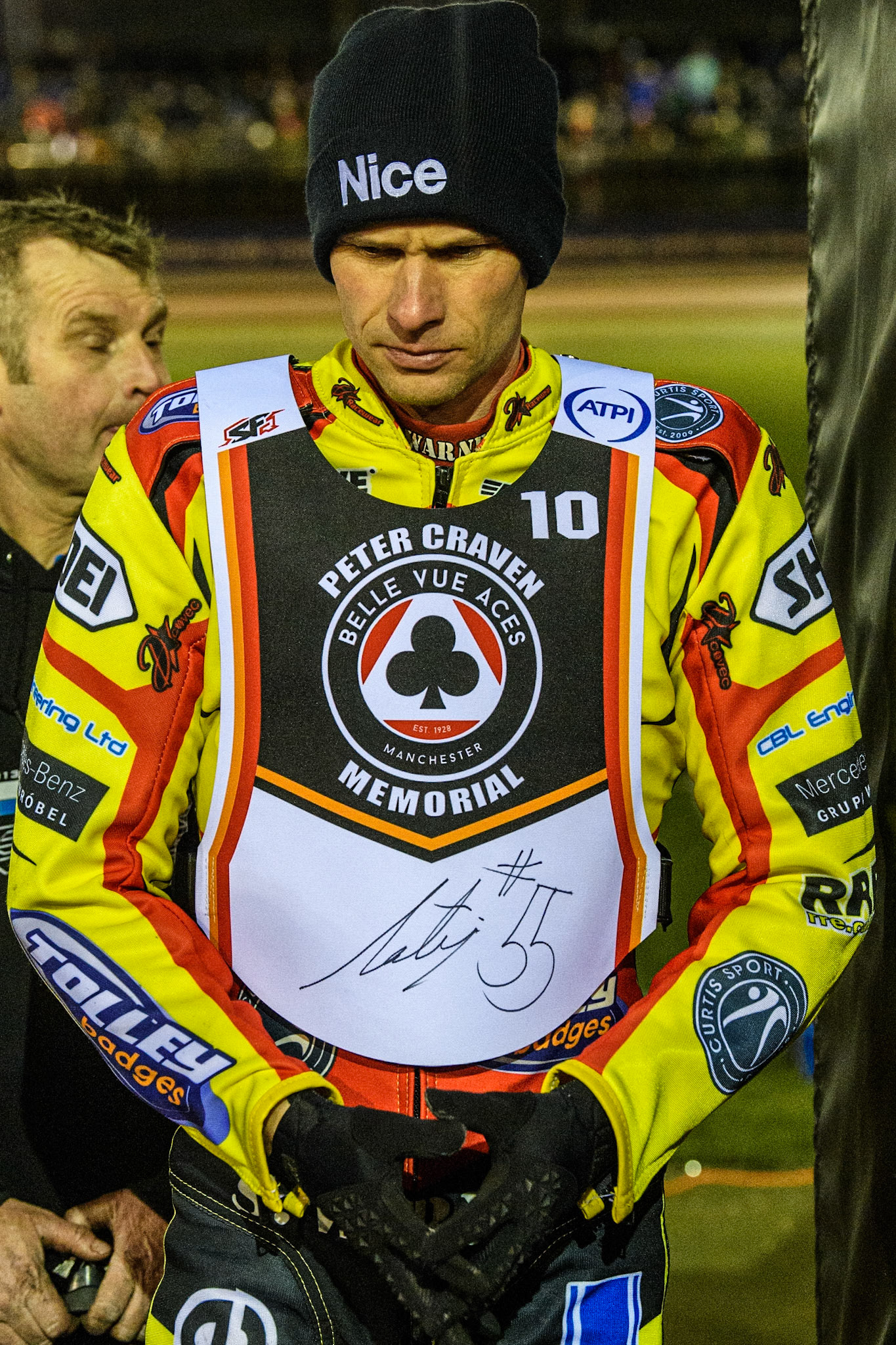 Matej Zagar during the Peter Craven Memorial Trophy at the National Speedway Stadium, Manchester on Monday 17th March 2025. (Photo: Ian Charles | MI News)
