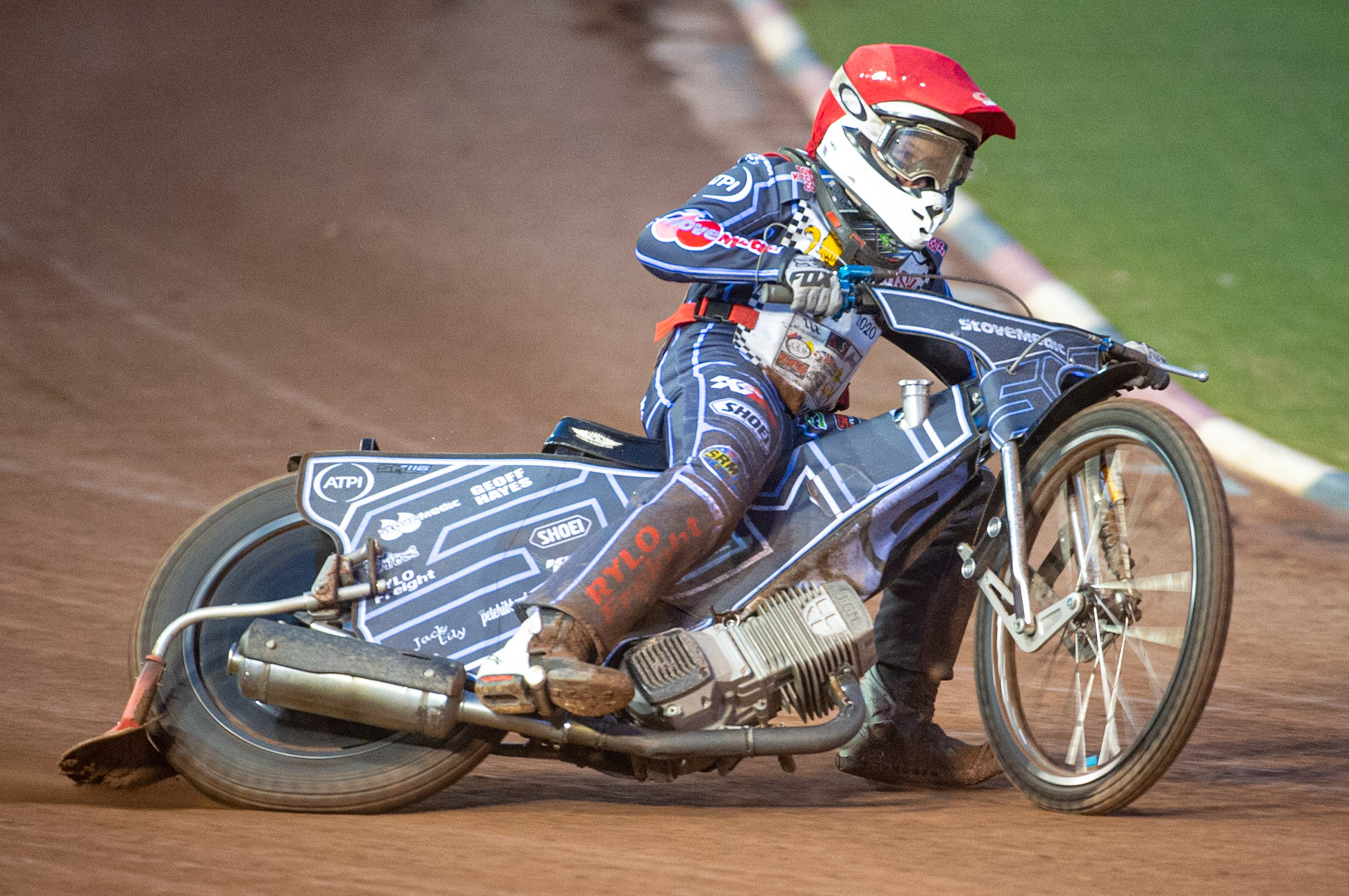 Photo: Ian CharlesSam McGurk in action  (500cc A Class)British Youth Speedway Championship (Round 5), National Speedway Stadium, Manchester Saturday  10  October  2020