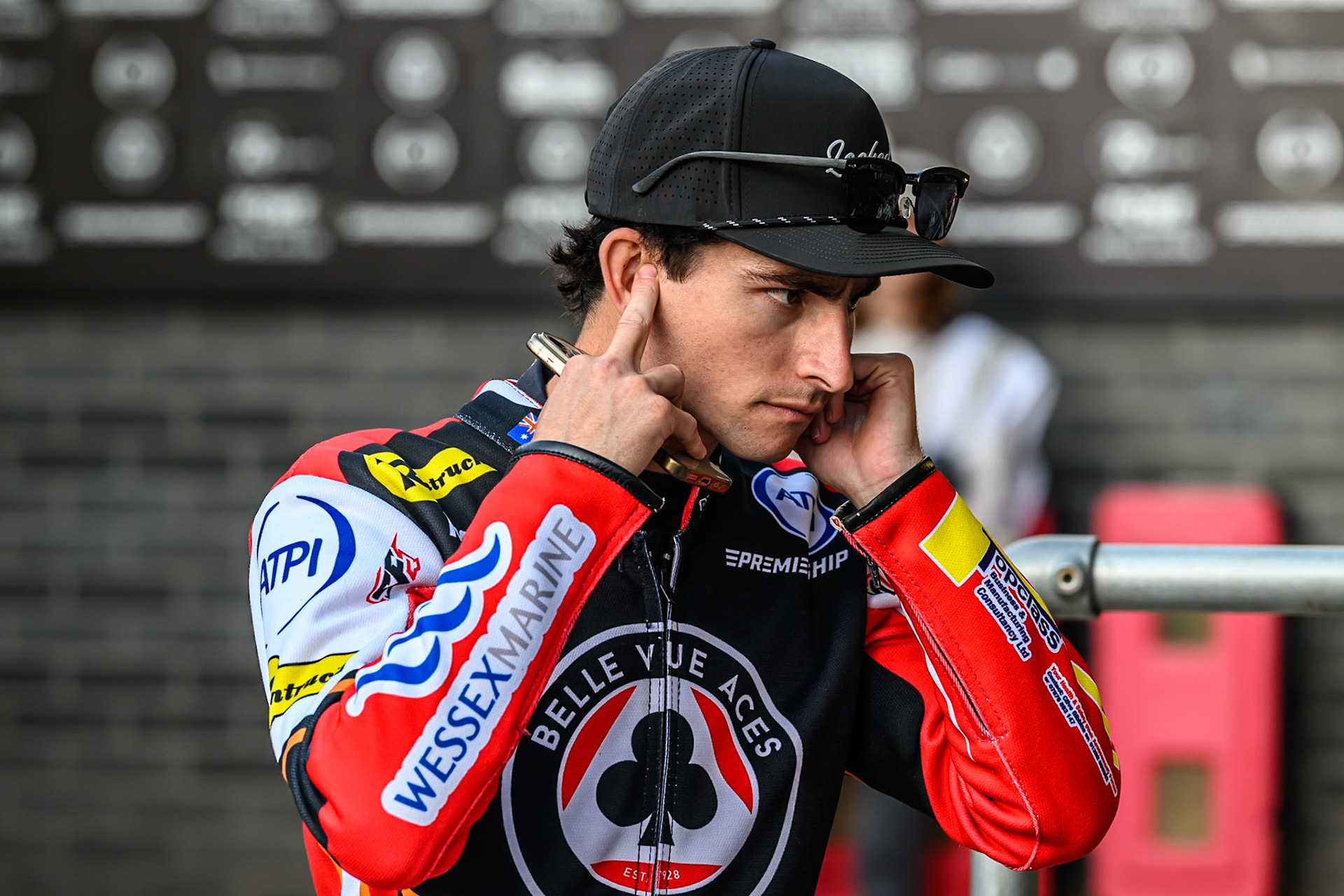 Belle Vue Aces' Zach Cook during the Rowe Motor Oil Premiership match between Belle Vue Aces and Leicester Lions at the National Speedway Stadium, Manchester on Monday 14th July 2025. (Photo: Ian Charles | MI News)