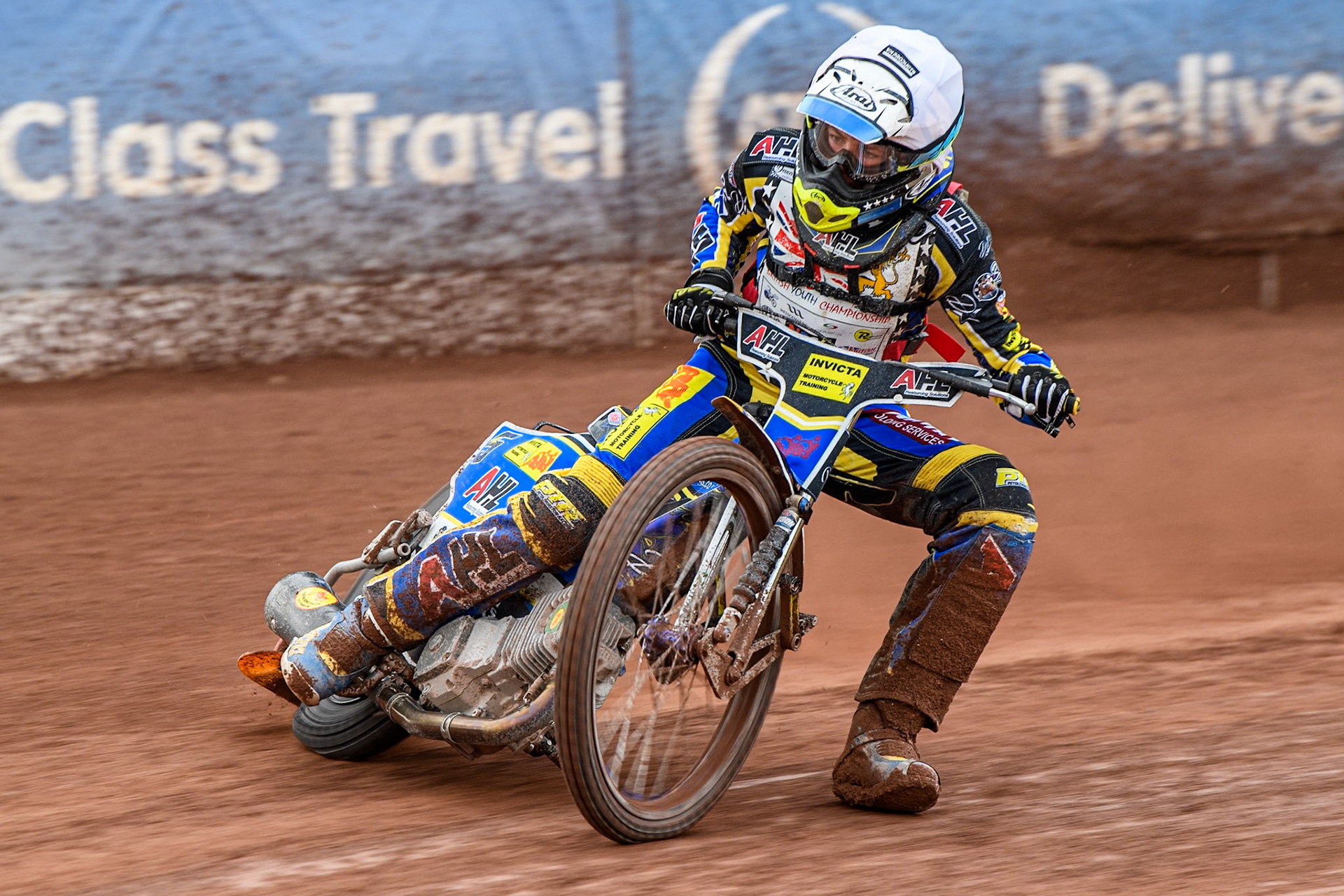 Jamie Etherington (500cc)  in action during the British Youth 500cc Championships at the National Speedway Stadium, Manchester on Friday 2nd August 2024. (Photo: Ian Charles | MI News)