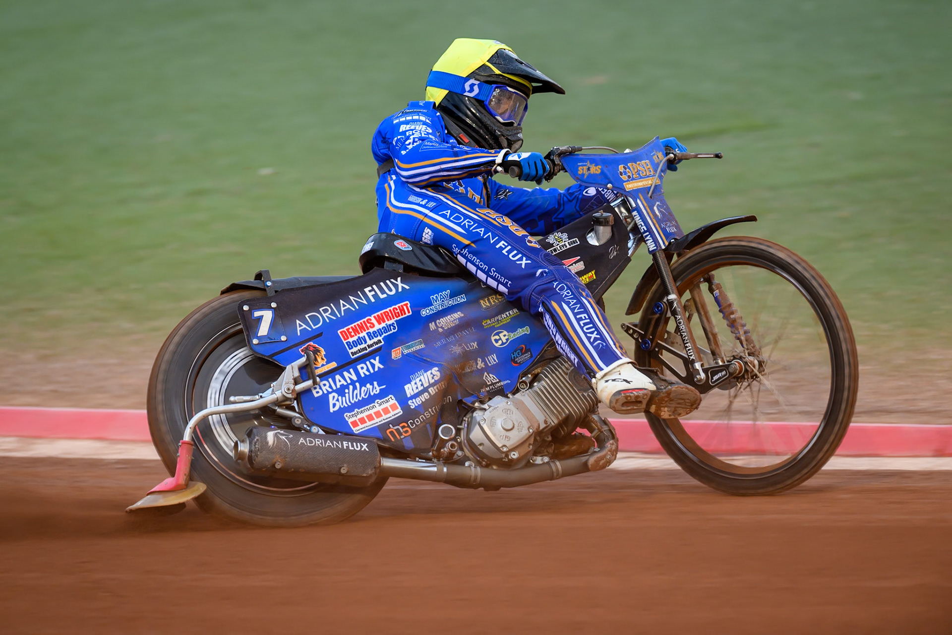 Jody Scott of Kings Lynn Stars in action during the Rowe Motor Oil Premiership match between Belle Vue Aces and King's Lynn Stars at the National Speedway Stadium, Manchester on Monday 29th June 2026. (Photo: Ian Charles | MI News)
