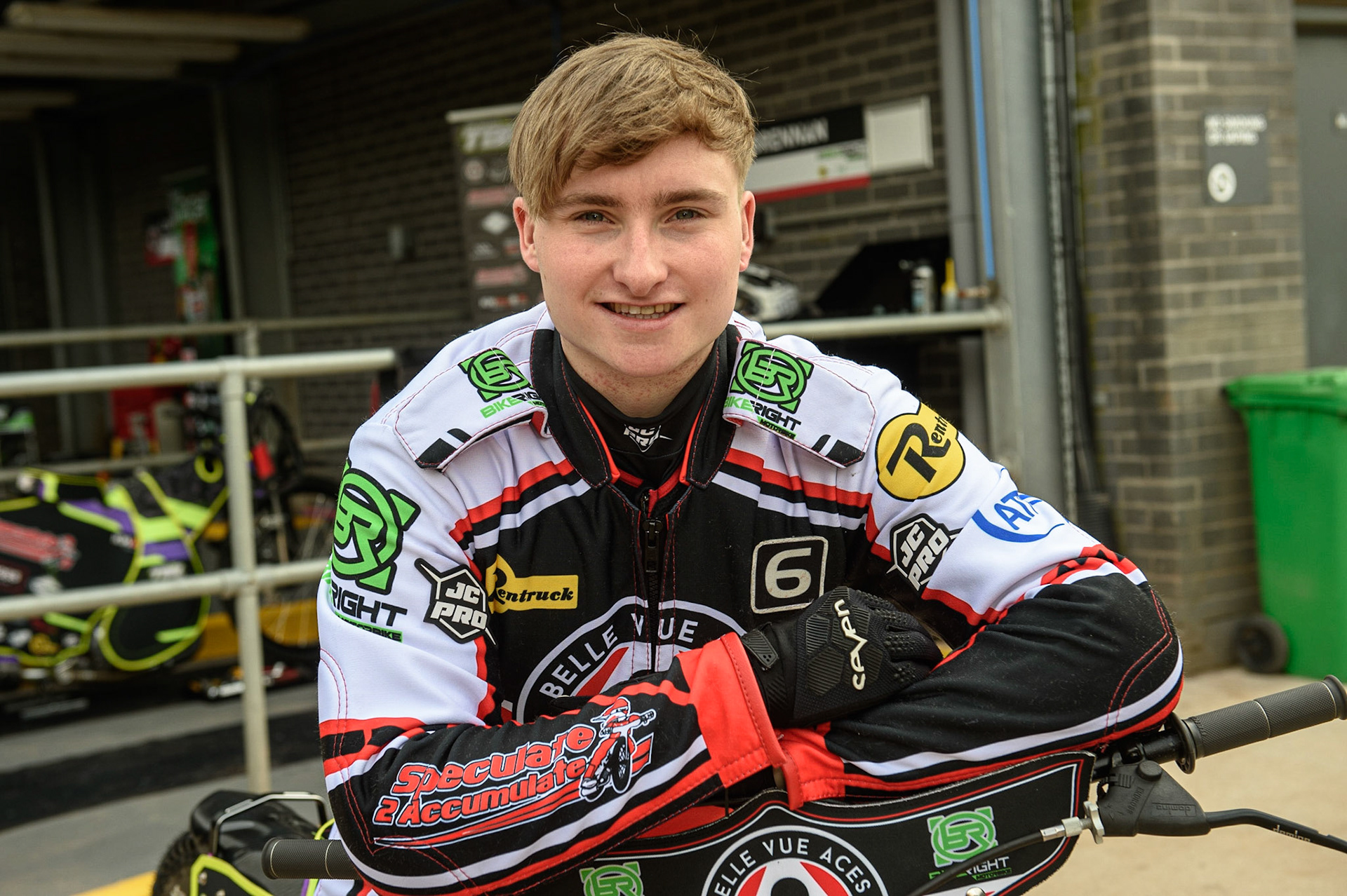 Photo: Ian CharlesTom Brennan - Belle Vue AcesBelle Vue Press &amp; Practice, , National Speedway Stadium, Manchester Thursday  13  May  2021