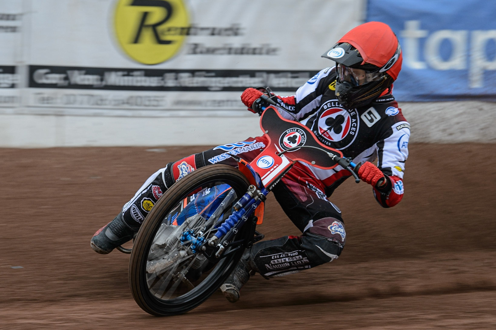 MANCHESTER, UK. MAY 2ND  Brady Kurtz  in action ‘ for Belle Vue ATPI Aces  during the SGB Premiership match between Belle Vue Aces and Peterborough at the National Speedway Stadium, Manchester on Monday 2nd May 2022. (Credit: Ian Charles | MI News)