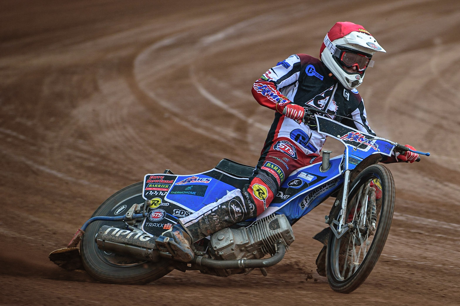 MANCHESTER, UK. APR 15TH  Archie Freeman  of Belle Vue Cool Running Colts  in action   during the National Development League match between Belle Vue Colts and Plymouth Centurions at the National Speedway Stadium, Manchester on Friday 15th April 2022. (Credit: Ian Charles | MI News)