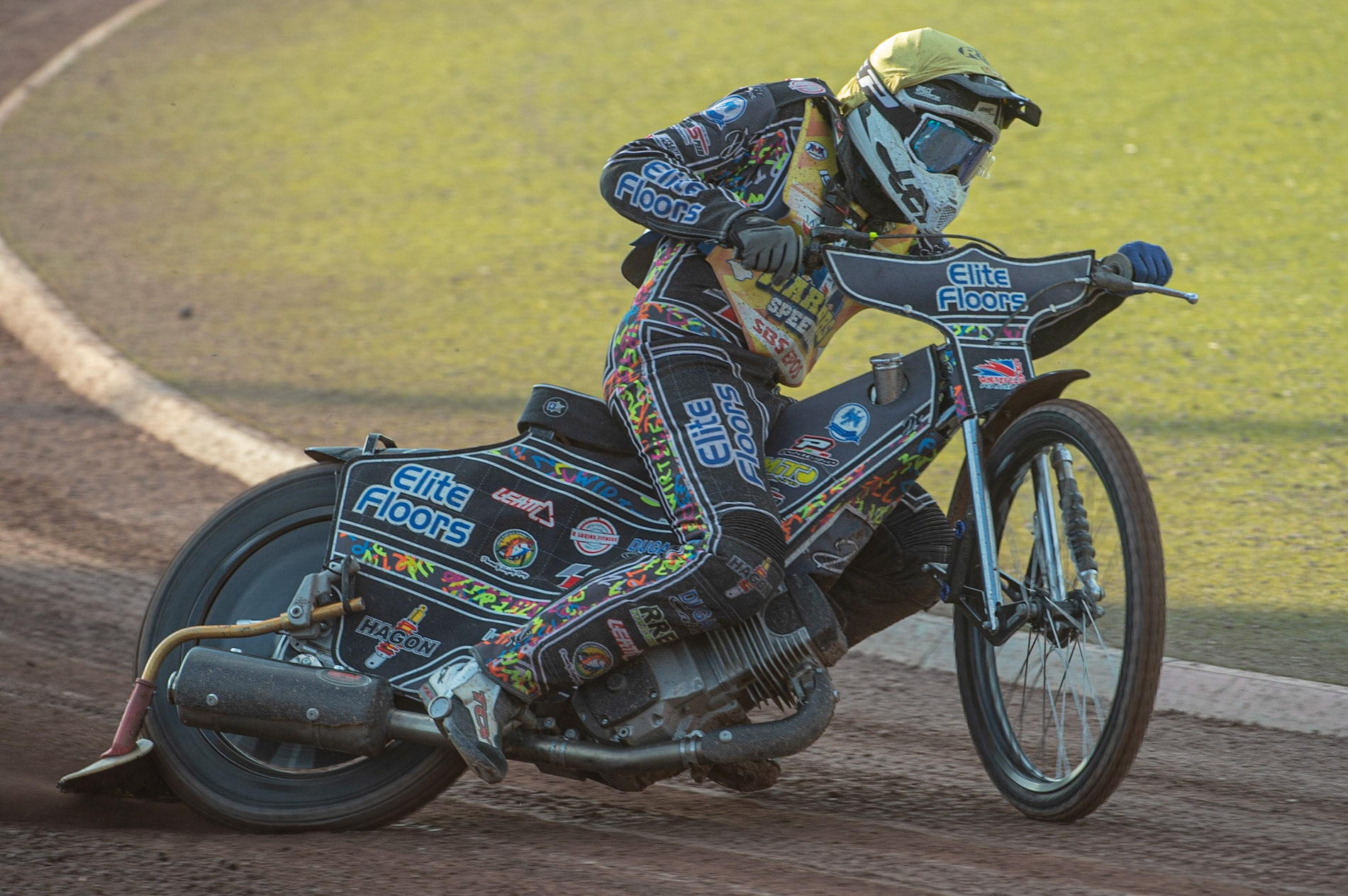 Photo: Ian Charles

Chad Wirtzfield  in action 

Belle Vue Colts v Isle Of Wight Warriors, SGB National League KO Cup Quarter Final 1st Leg, Belle Vue National Speedway Stadium, Manchester, Monday 22  July  2019