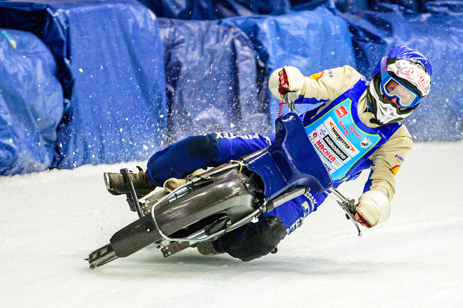 Jarno Hirvasoja in action during the Race of Legends at the Max-Aicher-Arena, Inzell on Friday 17th March 2023. (Photo: Ian Charles | MI News)