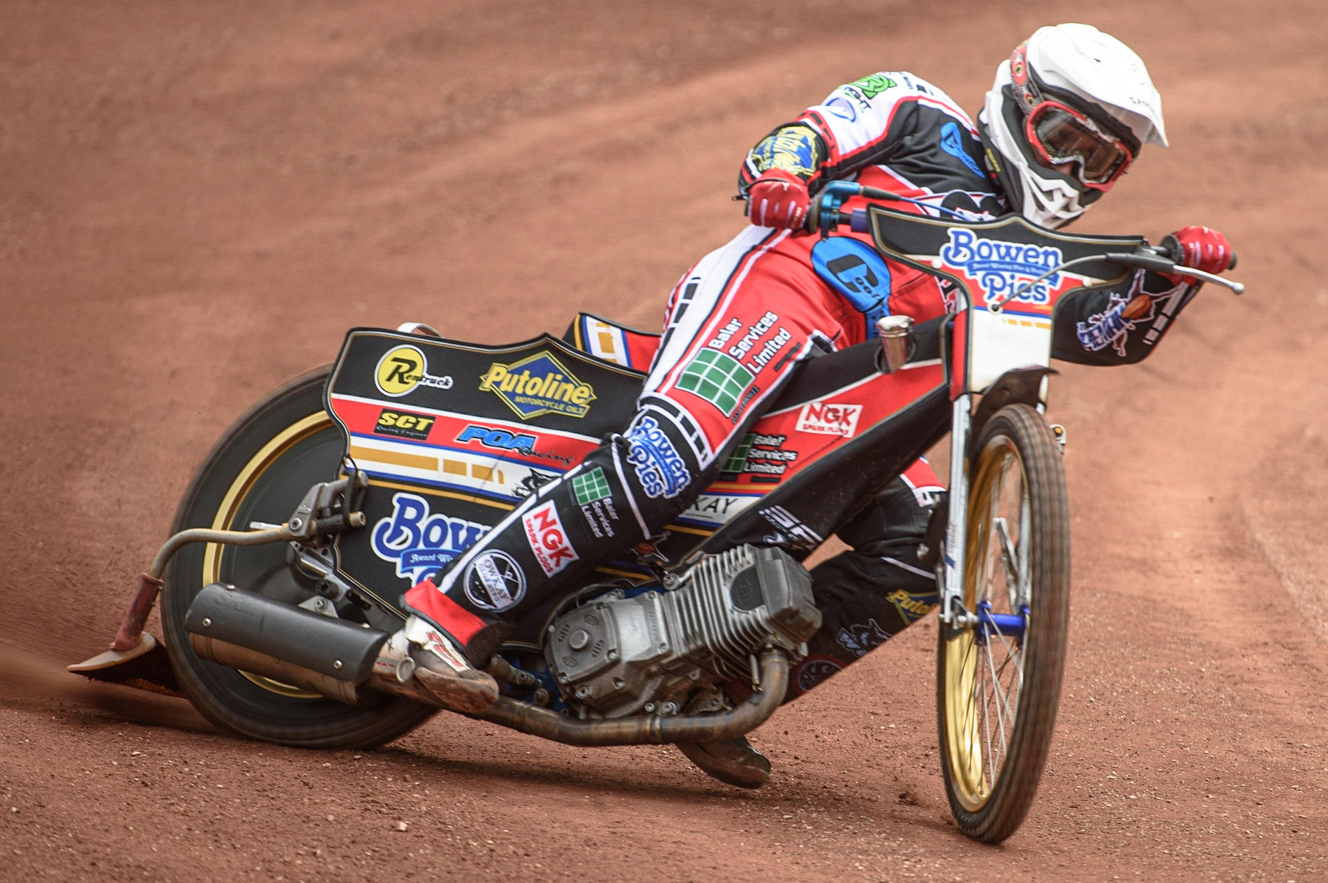Photo: Ian CharlesPaul Bowen in actionBelle Vue Press &amp; Practice Day, National Speedway Stadium, Manchester Thursday  13  May  2021
