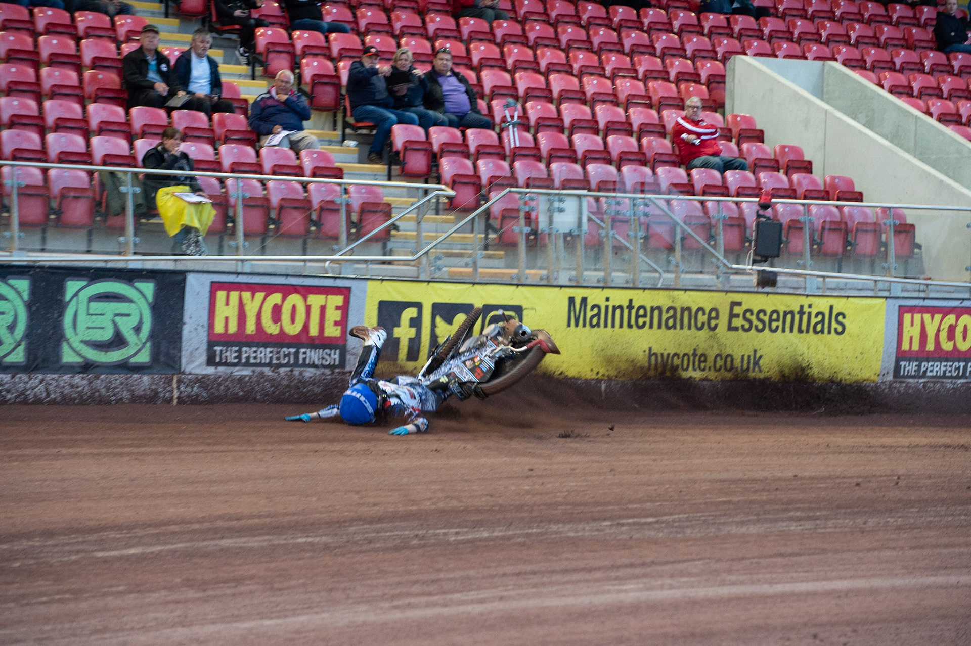 Photo: Ian Charles

Harry McGurk crashes 

Summer Speed Saturday & British Youth Speedway Championship Round 5, National Speedway Stadium, Manchester, Saturday 22 June 2019