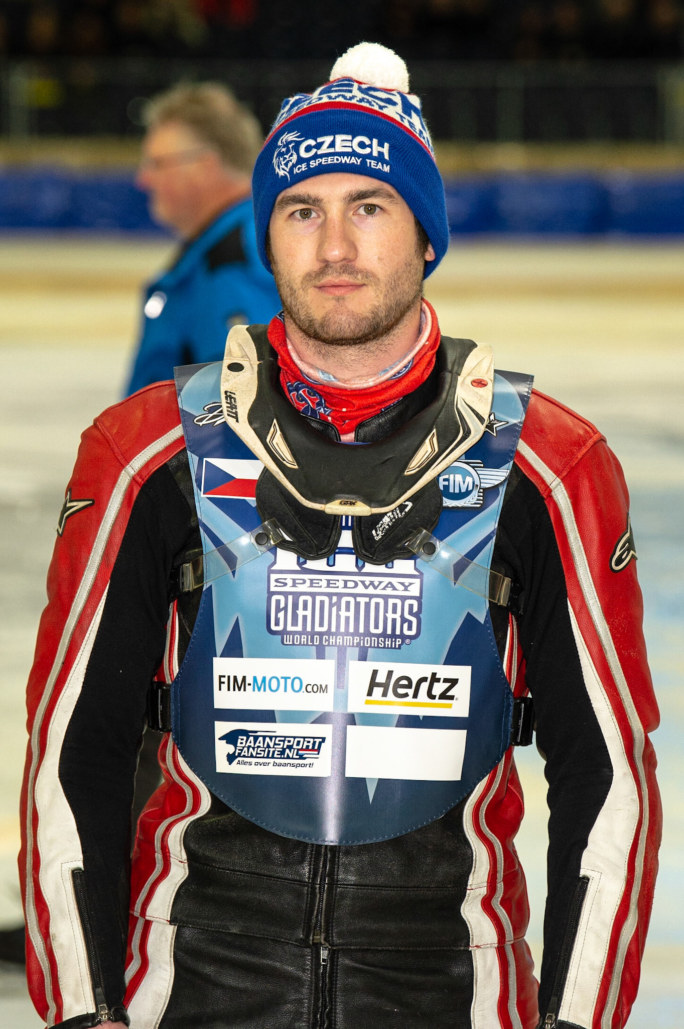 HEERENVEEN, NL.  Jiri Wildt (80) (Czech Republic) during the FIM Ice Speedway Gladiators World Championship Final 3 at Ice Rink Thialf, Heerenveen on Saturday  2 April 2022. (Credit: Ian Charles | MI News)
