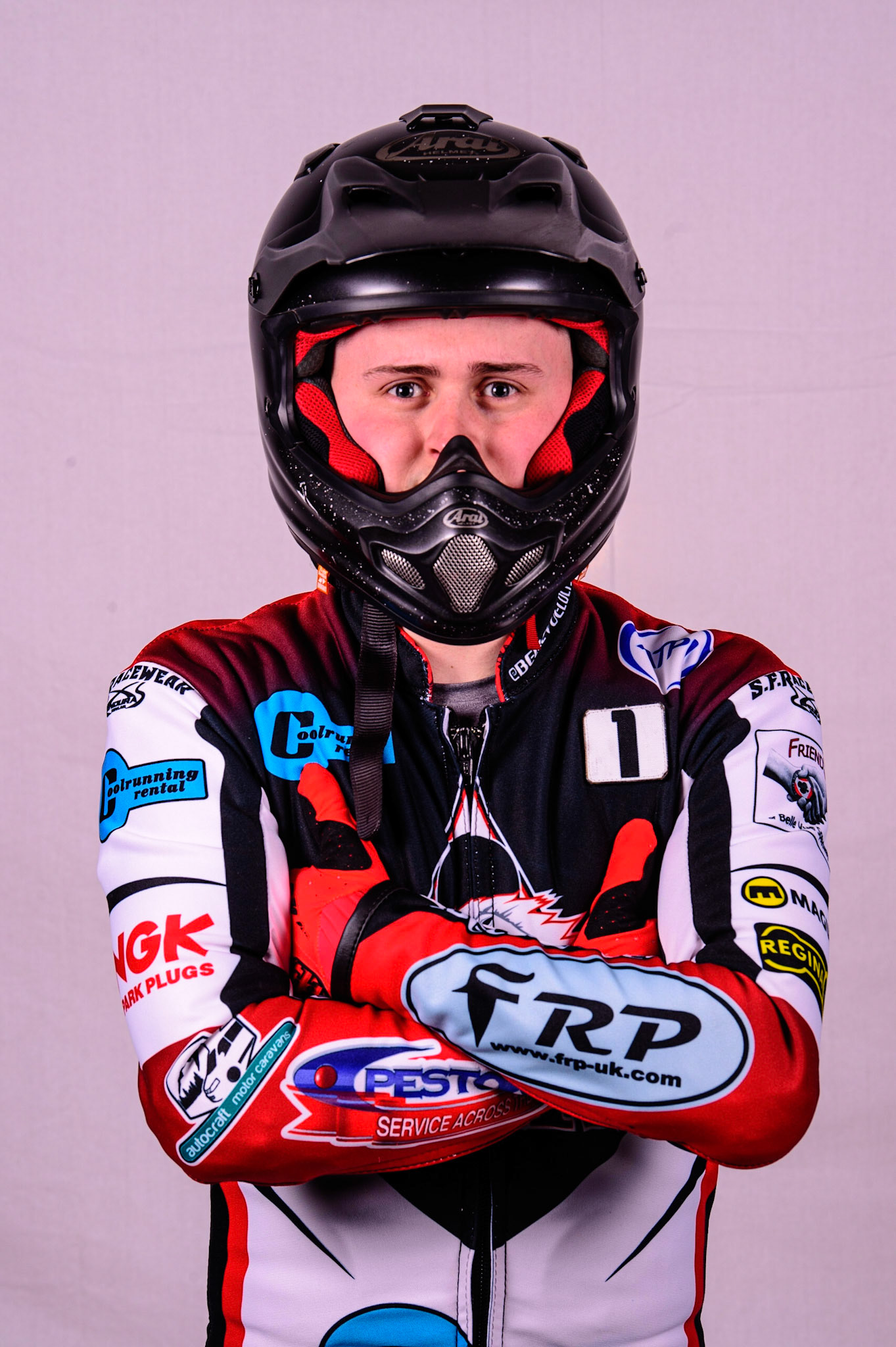 MANCHESTER, UK. MAR 14TH Jack Smith - Belle Vue 'Cool Running' Colts during the Belle Vue Speedway Media Day at the National Speedway Stadium, Manchester on Monday 14th March 2022. (Credit: Ian Charles | MI News)