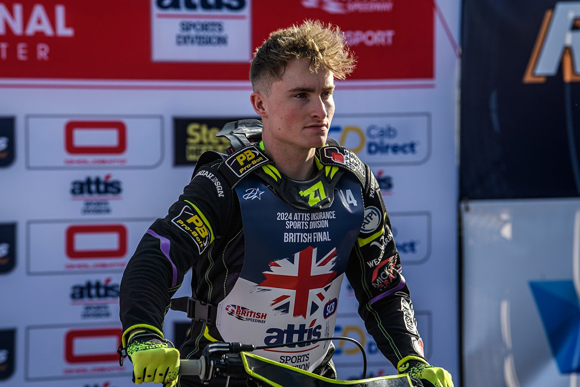 Tom Brennan during the Attis Insurance Sports Division British Speedway Championship Final at the National Speedway Stadium, Manchester on Saturday 8th June 2024. (Photo: Ian Charles | MI News)