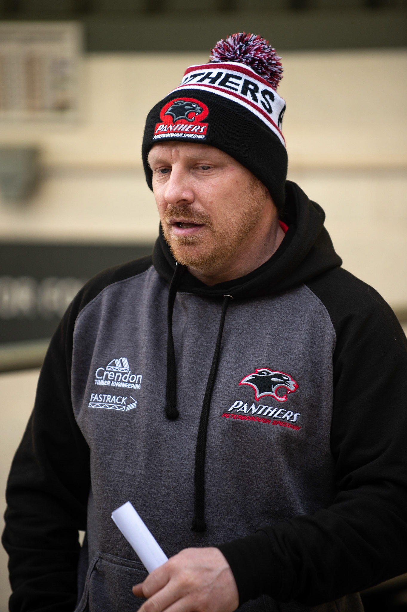 Photo by Ian Charles:

Peterborough Panthers manager Carl Johnson

Belle Vue Aces v Peterborough Panthers, British Speedway Premiership, National Speedway Stadium, Manchester, Monday, 29, April, 2019