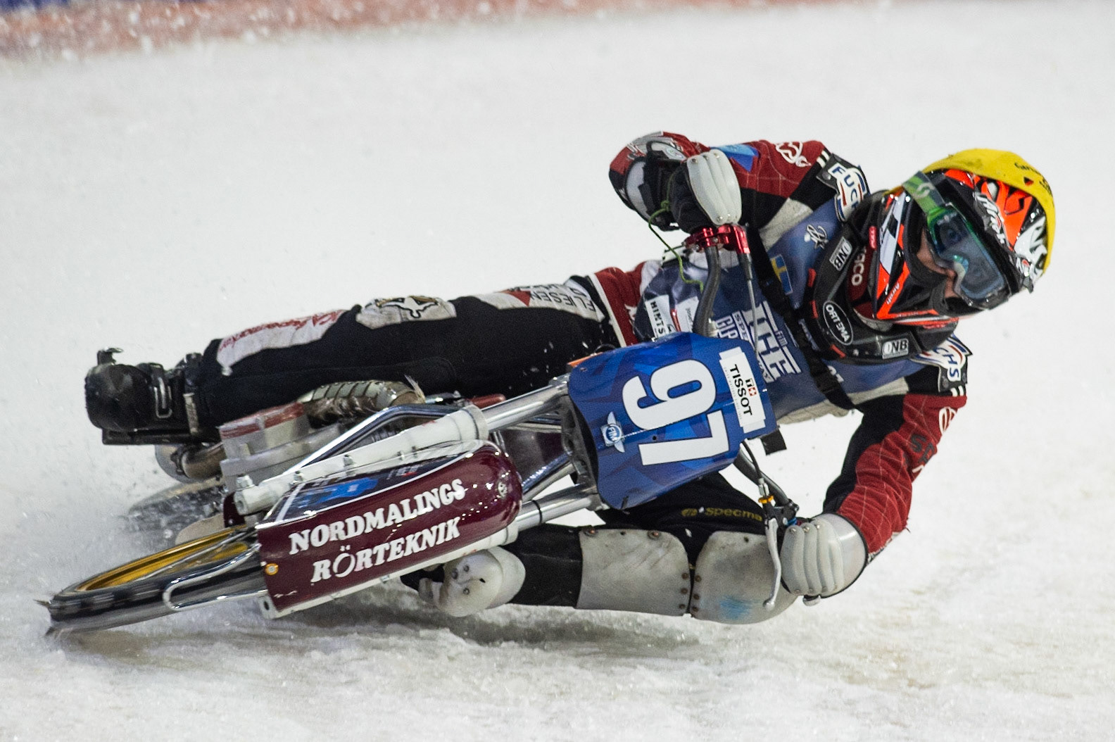 Photo: Ian Charles

Ove Ledström (97) in action 

FIM Ice Speedway Gladiators World Championship, Event 5.2, Ice Rink Thialf, Heerenveen, Netherlands Sunday  31  March  2019