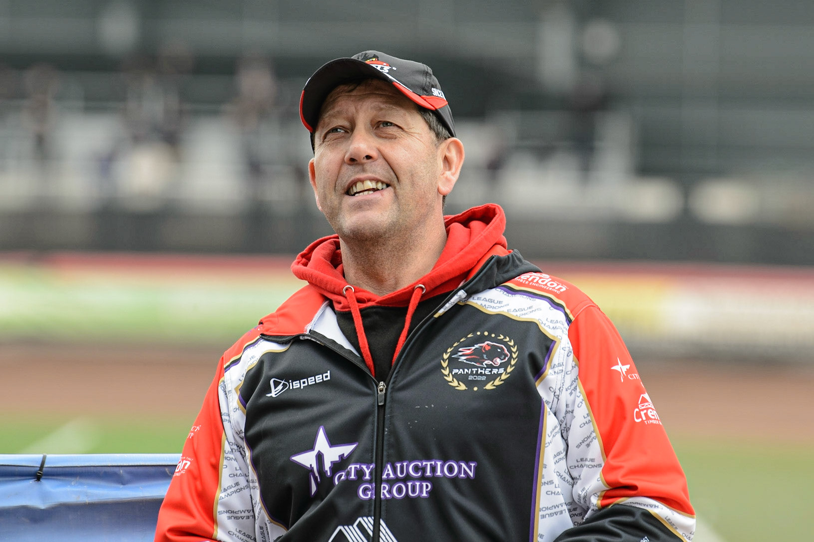 MANCHESTER, UK. MAY 2ND  Peterborough Crendon Panthers manager Rob Lyon during the SGB Premiership match between Belle Vue Aces and Peterborough at the National Speedway Stadium, Manchester on Monday 2nd May 2022. (Credit: Ian Charles | MI News)