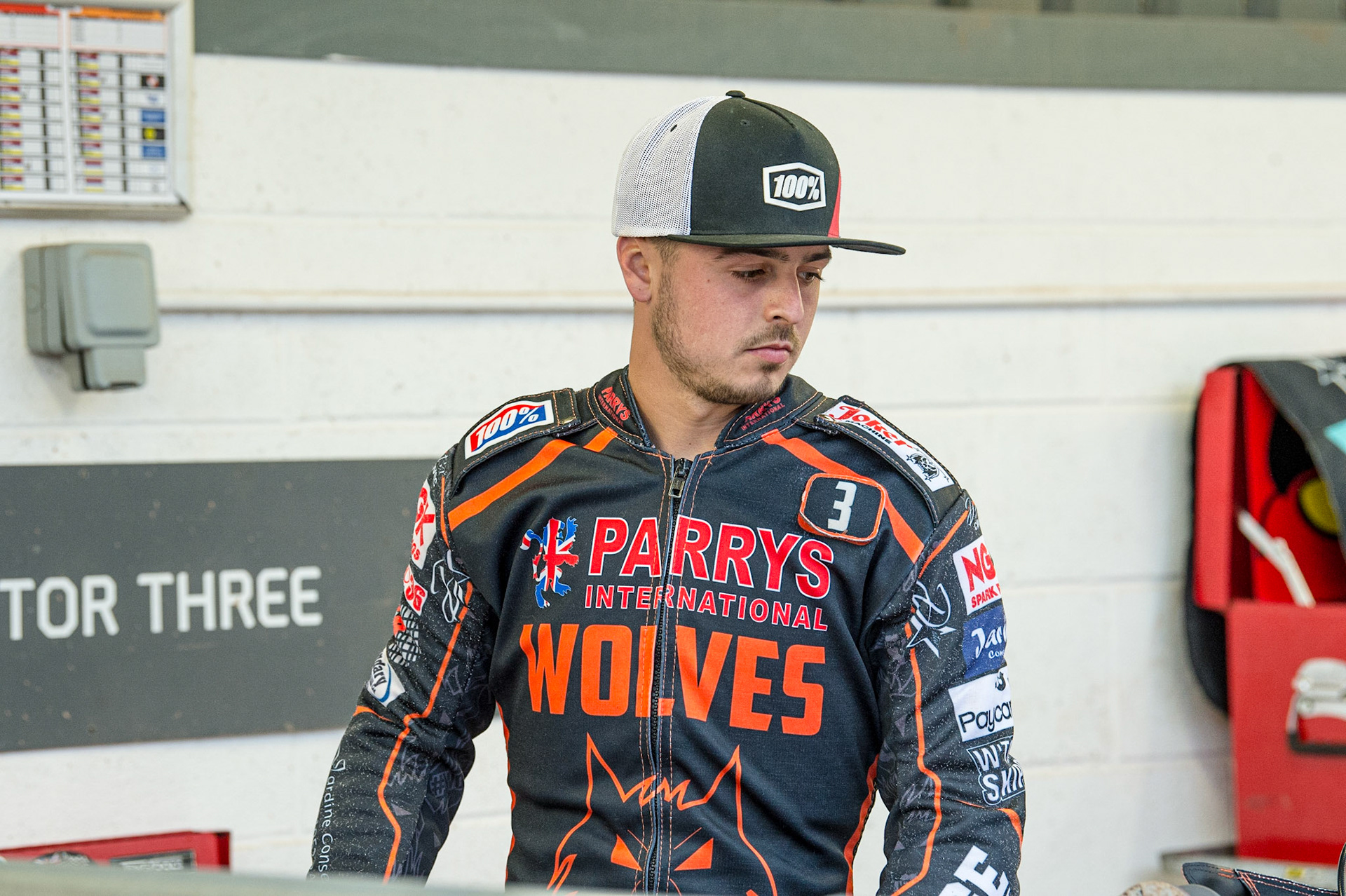 MANCHESTER, UK. JUN 13TH Luke Becker  of Wolverhampton Parrys International Wolves  during the SGB Premiership match between Belle Vue Aces and Wolverhampton  Wolves at the National Speedway Stadium, Manchester on Monday 13th June 2022. (Credit: Ian Charles | MI News)
