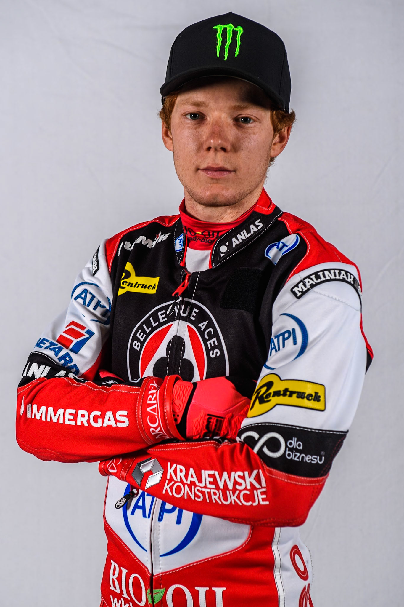 Belle Vue Aces' rider Dan Bewley during the Belle Vue Aces Media Day at the National Speedway Stadium, Manchester on Monday 11th March 2024. (Photo: Ian Charles | MI News)