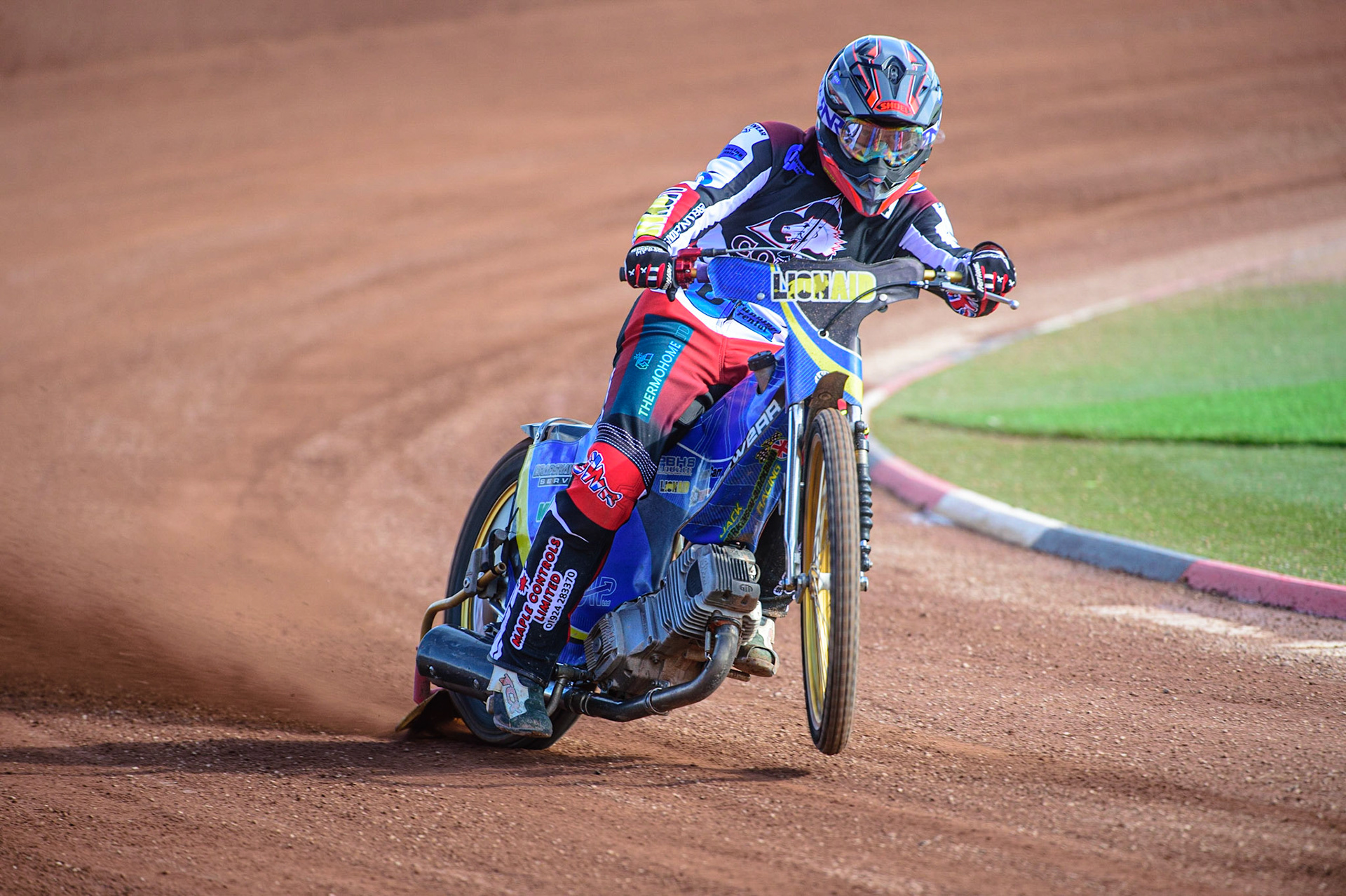 MANCHESTER, UK. MAR 14TH Jack Parkinson-Blackburn in action during the Belle Vue Speedway Media Day at the National Speedway Stadium, Manchester on Monday 14th March 2022. (Credit: Ian Charles | MI News)