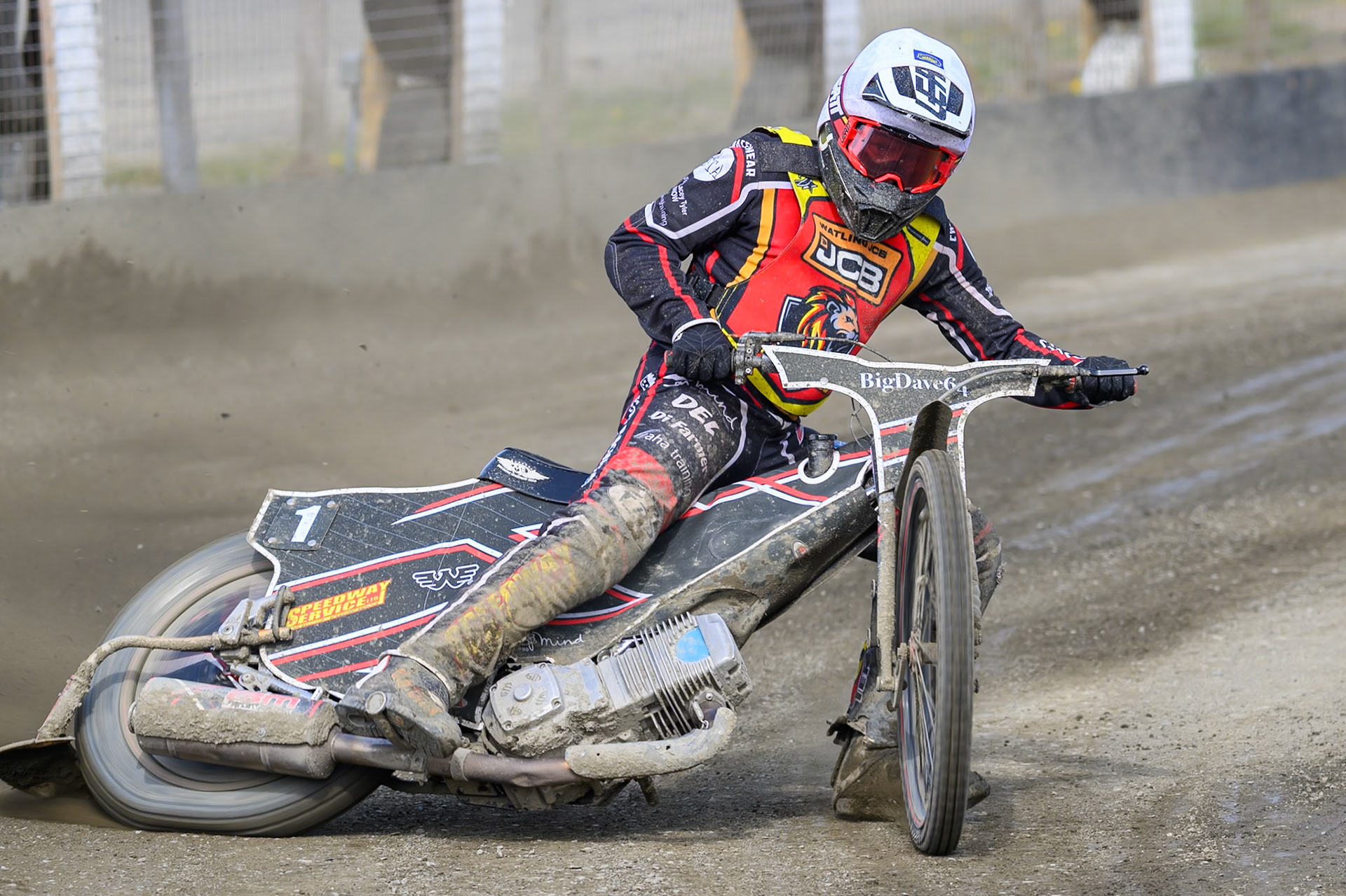 Ben Morley of Leicester Lion Cubs   in action during the Challenge match between Buxton Bulls and Leicester Lion Cubs at Hi-Edge Speedway, Buxton on Sunday 26th April 2026. (Photo: Ian Charles | MI News)