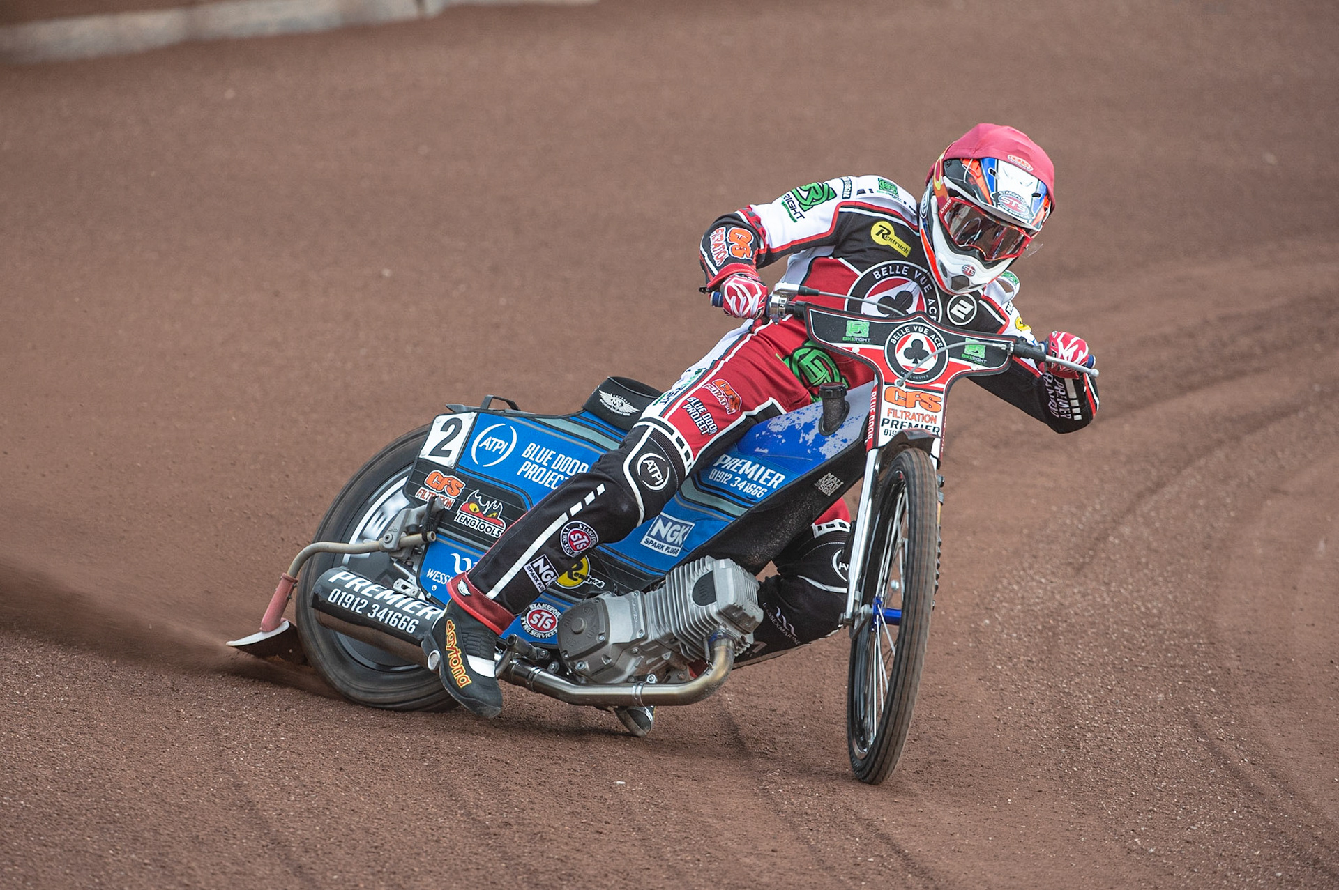 MANCHESTER, ENGLAND  - March 12 Steve Worrall of Belle Vue Aces in action    during The Belle Vue Speedway Media Day, at The National Speedway Stadium, Manchester, on Thursday 12 March 2020. (Credit: Ian Charles | MI News)