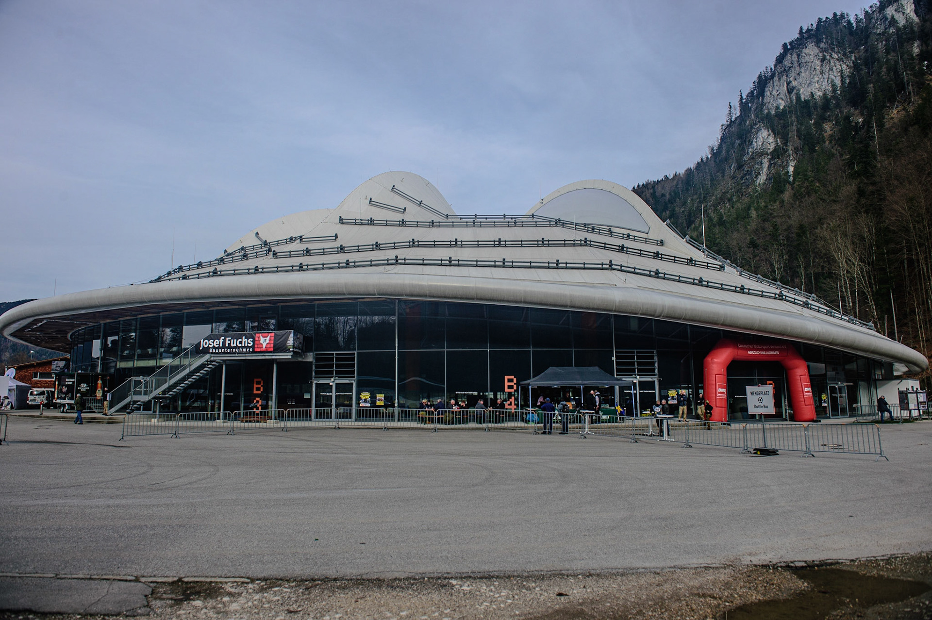 The Max Aicher Arena during the Race of Legends at the Max-Aicher-Arena, Inzell on Friday 17th March 2023. (Photo: Ian Charles | MI News)