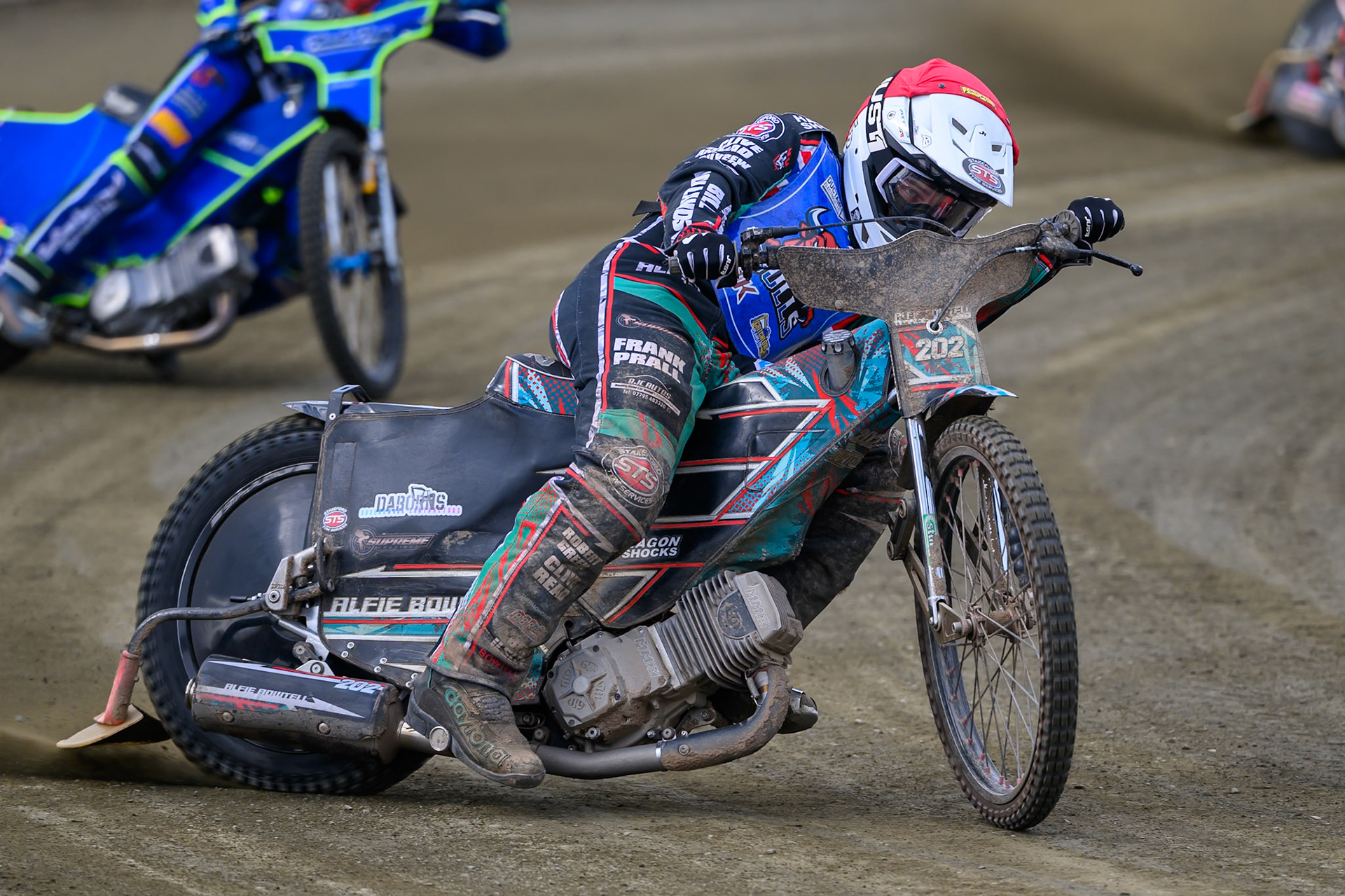 Alfie Bowtell of Buxton Bulls  in action during the  Challenge match between Buxton Bulls and NDL Nomads at Hi-Edge Speedway, Buxton on Sunday 19th April 2026. (Photo: Ian Charles | MI News)
