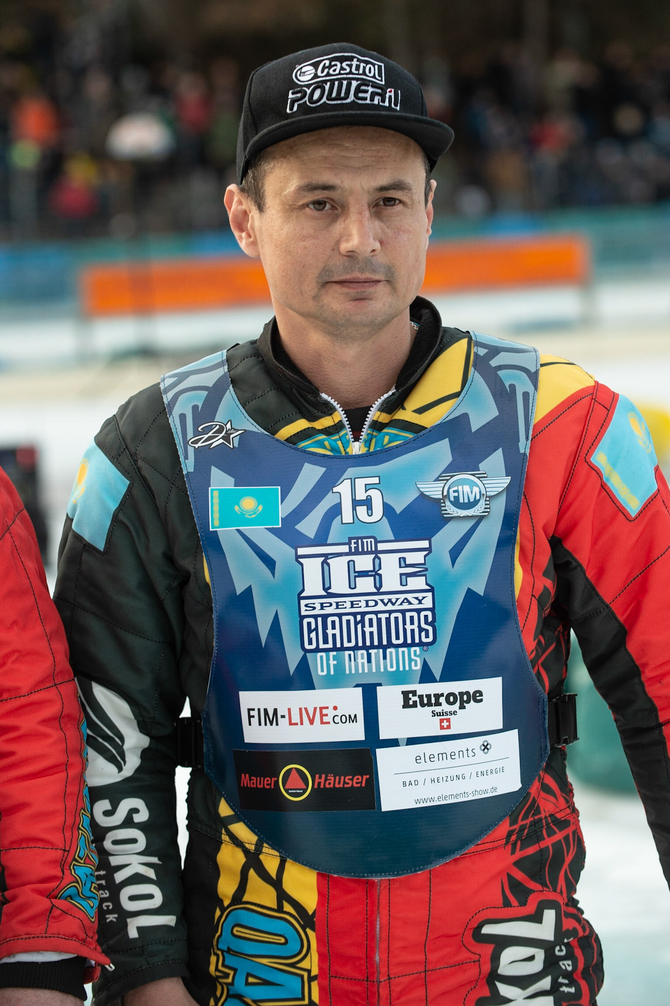 BERLIN GERMANY  - February 29  Denis Slepuchin of Kazakhstan  during theIce Speedway of Nations (Day 1) at the Horst-Dohm-Eisstadion, Berlin,  on Saturday 29 February 2020. (Credit: Ian Charles | MI News)