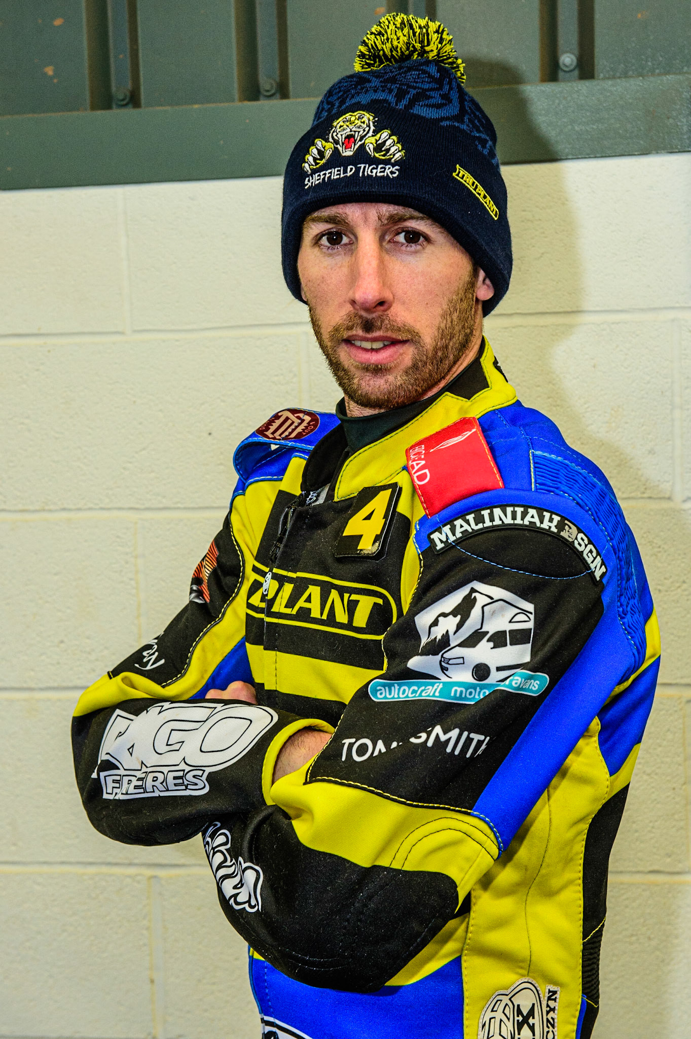 David Bellego  - Sheffield ‘TruPlant’ Tigers  during the SGB Premiership match between Belle Vue Aces and Sheffield Tigers at the National Speedway Stadium, Manchester on Monday 27th March 2023. (Photo: Ian Charles | MI News)