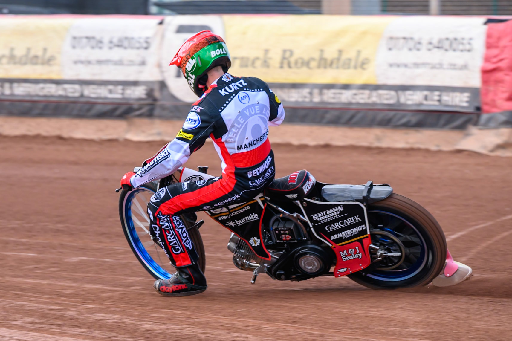 Brady Kurtz of Belle Vue Aces in action during the Belle Vue Aces Media Day at the National Speedway Stadium, Manchester on Wednesday 11th March 2026. (Photo: Ian Charles | MI News)
