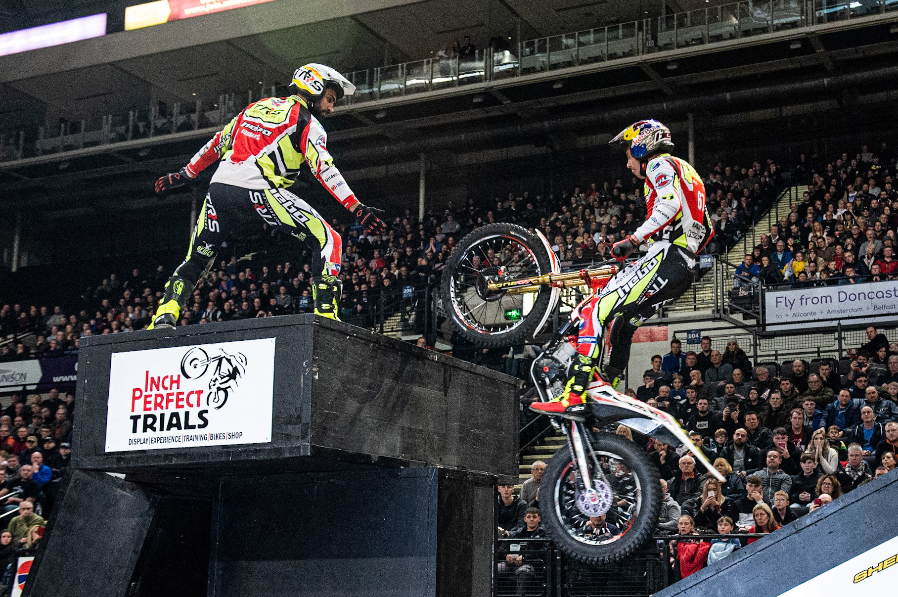 SHEFFIELD, ENGLAND  - DECEMBER 28TH   Adam Raga, Spain (TRRS) on Section 2 during the 25th Anniversary Sheffield Indoor Trial at the FlyDSA Arena, Sheffield on Saturday 28th December 2019. (Credit: Ian Charles | MI News)