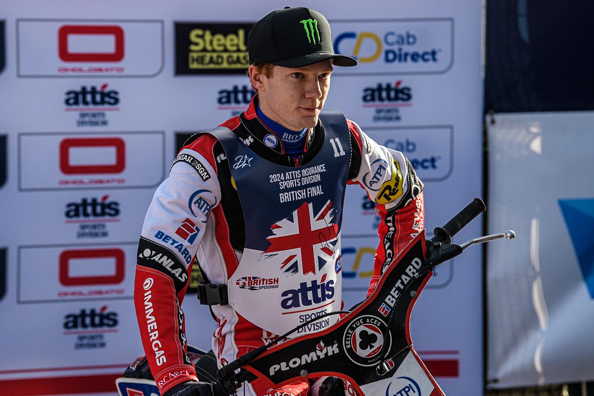Defending Champion Dan Bewley during the Attis Insurance Sports Division British Speedway Championship Final at the National Speedway Stadium, Manchester on Saturday 8th June 2024. (Photo: Ian Charles | MI News)