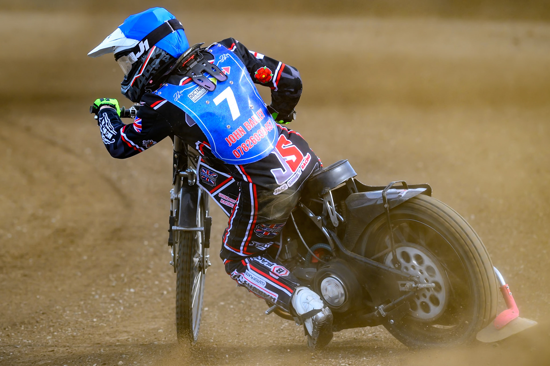 Jack Shimelt of Buxton Bulls  in action during the WSRA National Development League match between Buxton Bulls and Leicester Lion Cubs at Hi-Edge Speedway, Buxton on Sunday 4th October 2026. (Photo: Ian Charles | MI News)