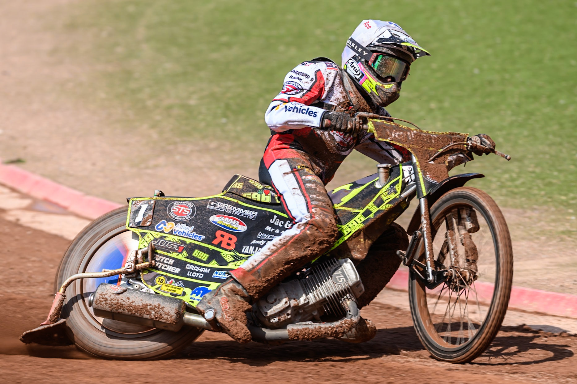 Ace Pijper of Middlesborough Tigers  in action during the WSRA National Development League match between Belle Vue Colts and Middlesbrough Tigers at the National Speedway Stadium, Manchester on Sunday 10th August 2025. (Photo: Mark Fletcher | MI News)