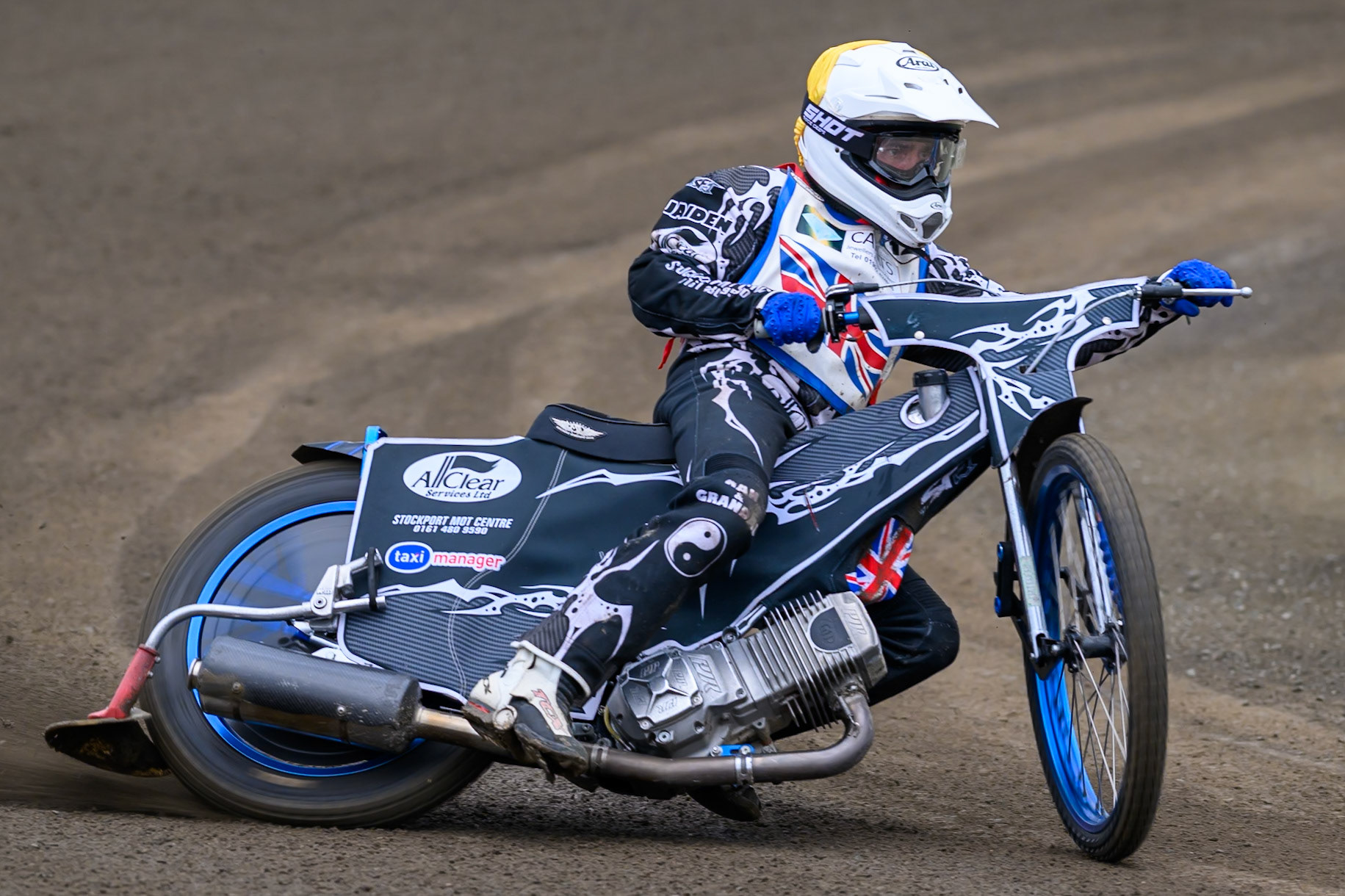 Jason Garrity in action during the Derbyshire Open at Hi-Edge Speedway, Buxton on Sunday 27th September 2026. (Photo: Ian Charles | MI News)