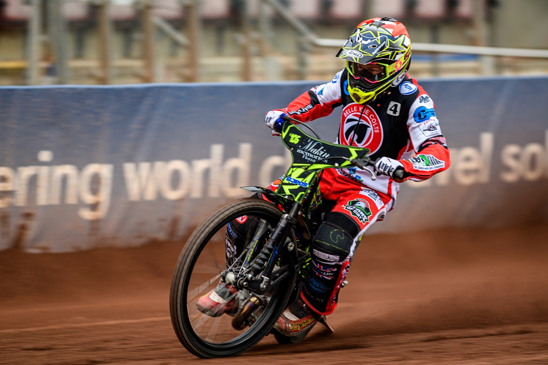 Belle Vue Colts' rider Luke Muff in action during the Belle Vue Aces Media Day at the National Speedway Stadium, Manchester on Monday 11th March 2024. (Photo: Ian Charles | MI News)