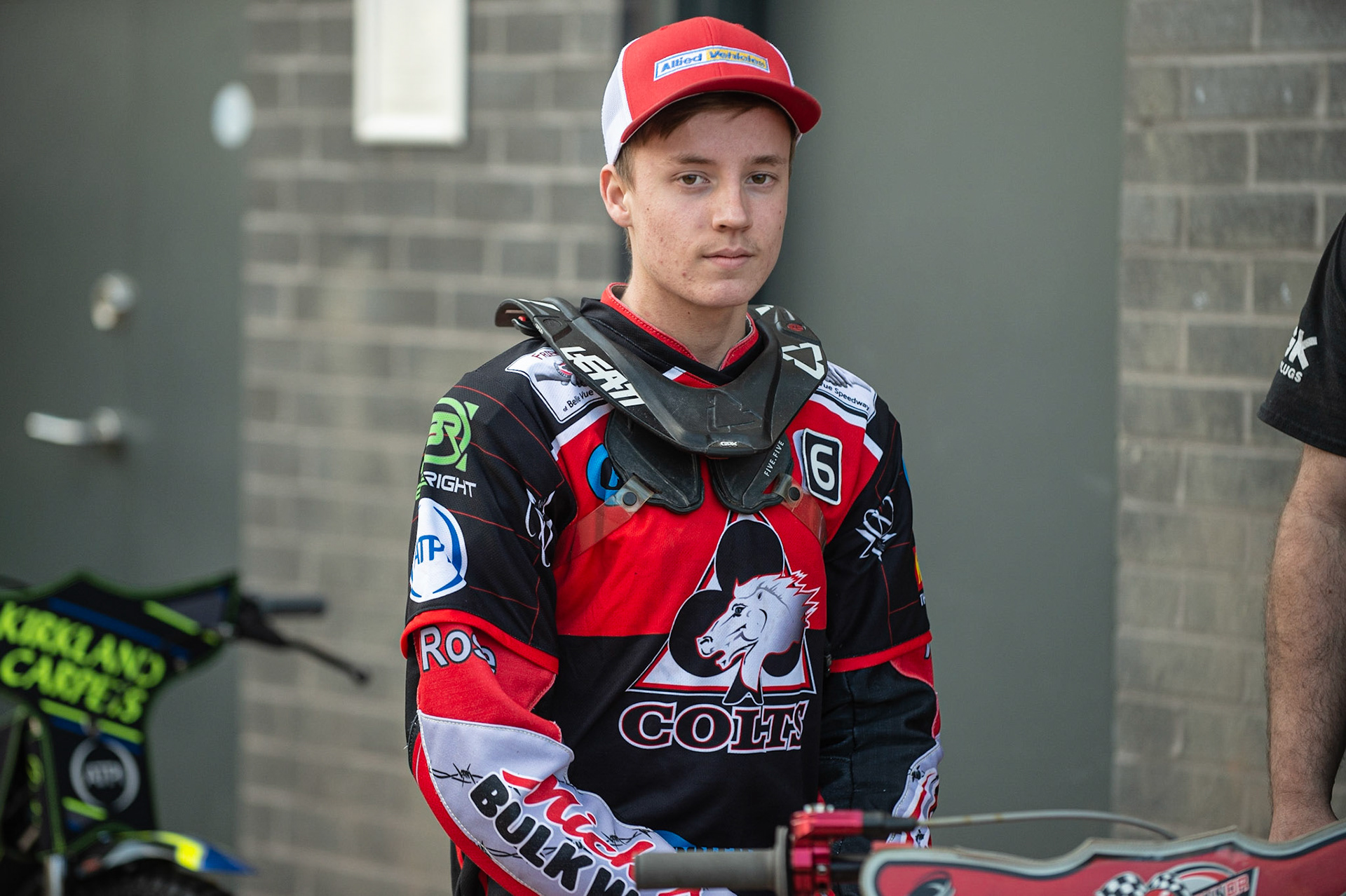 Photo: Ian Charles

Connor Bailey  waits to make his Belle Vue Colts  debut

Belle Vue Colts v Kent Kings, SGB National League KO Cup Quarter Final 1st Leg, Belle Vue National Speedway Stadium, Manchester, Thursday 20  June  2019