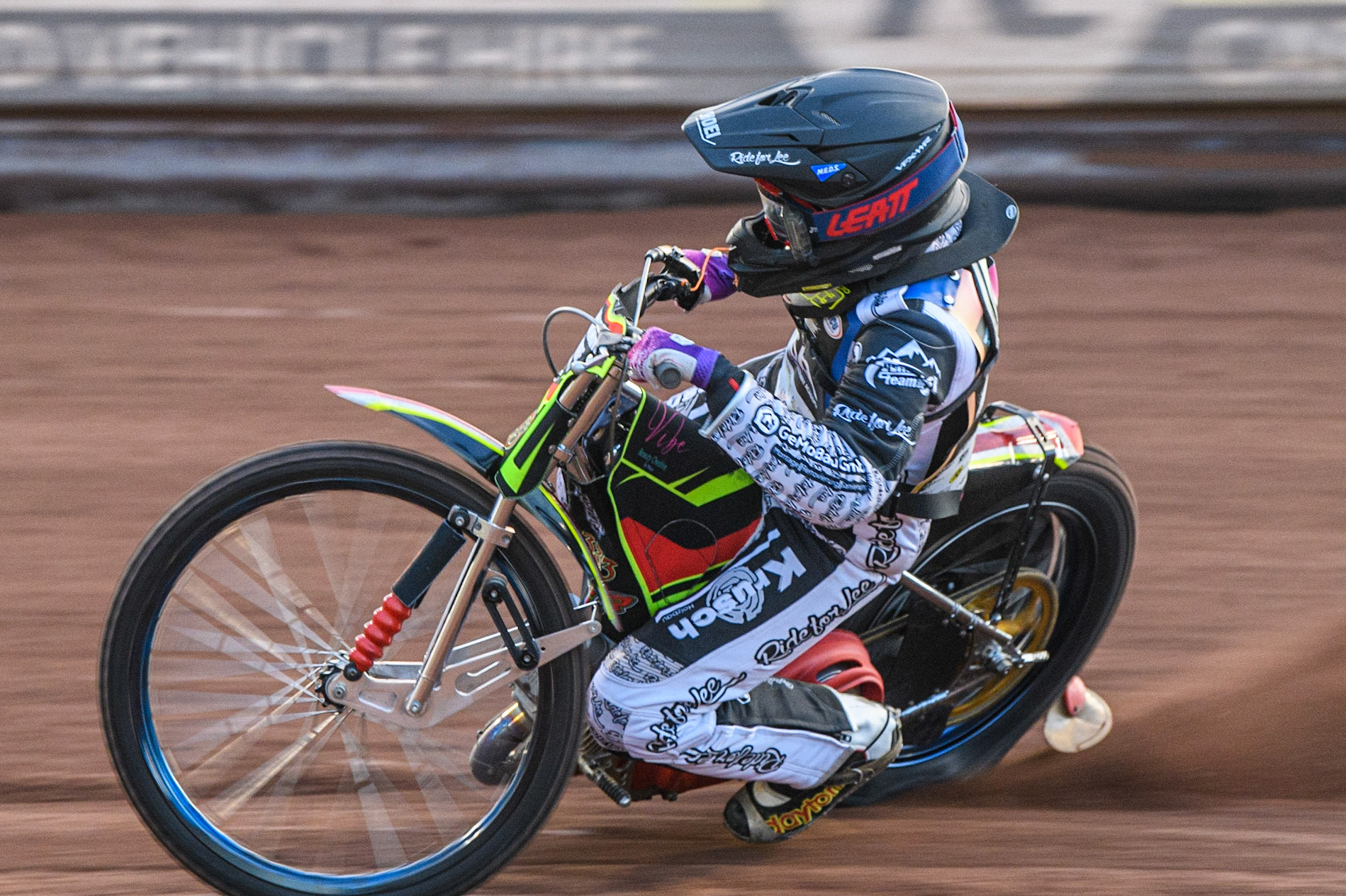 Celina Liebmann in action during the Sports Insure Premiership match between Belle Vue Aces and Wolverhampton Wolves at the National Speedway Stadium, Manchester on Monday 3rd July 2023. (Photo: Ian Charles | MI News)