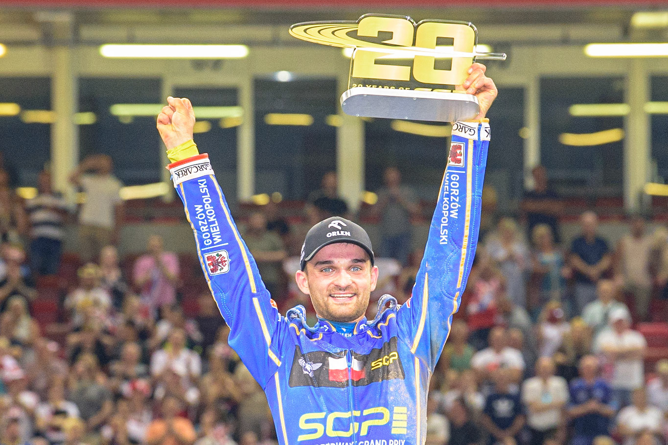 Bartosz Zmarzlik (95) of Poland takes Second Place during the FIM  Speedway Grand Prix of Great Britain at the Principality Stadium, Cardiff on Saturday 13th August 2022. (Credit: Ian Charles | MI News