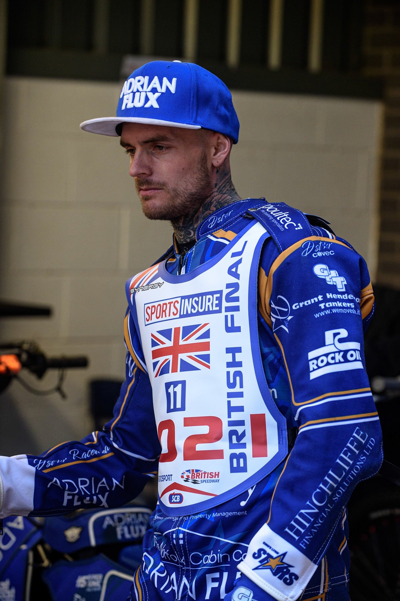 MANCHESTER, UK. MAY 12TH: The Premier League Captains: (l-r) Rory Schlein,  Lewis Kerr, Scott Nichols, Kyle Howarth, Danny King, Steve Worrall  Discovery Networks Eurosport Speedway Season Launch at the National  Speedway Stadium