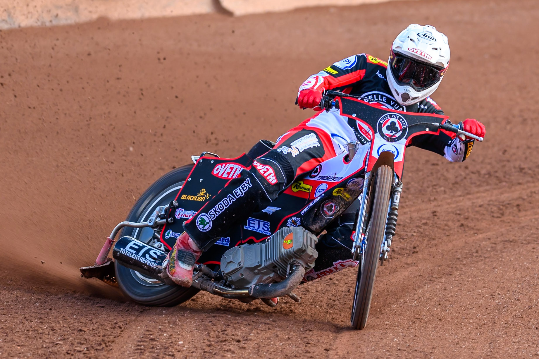 Peter Kildemand of Belle Vue Aces in action during the Belle Vue Aces Media Day at the National Speedway Stadium, Manchester on Wednesday 11th March 2026. (Photo: Ian Charles | MI News)