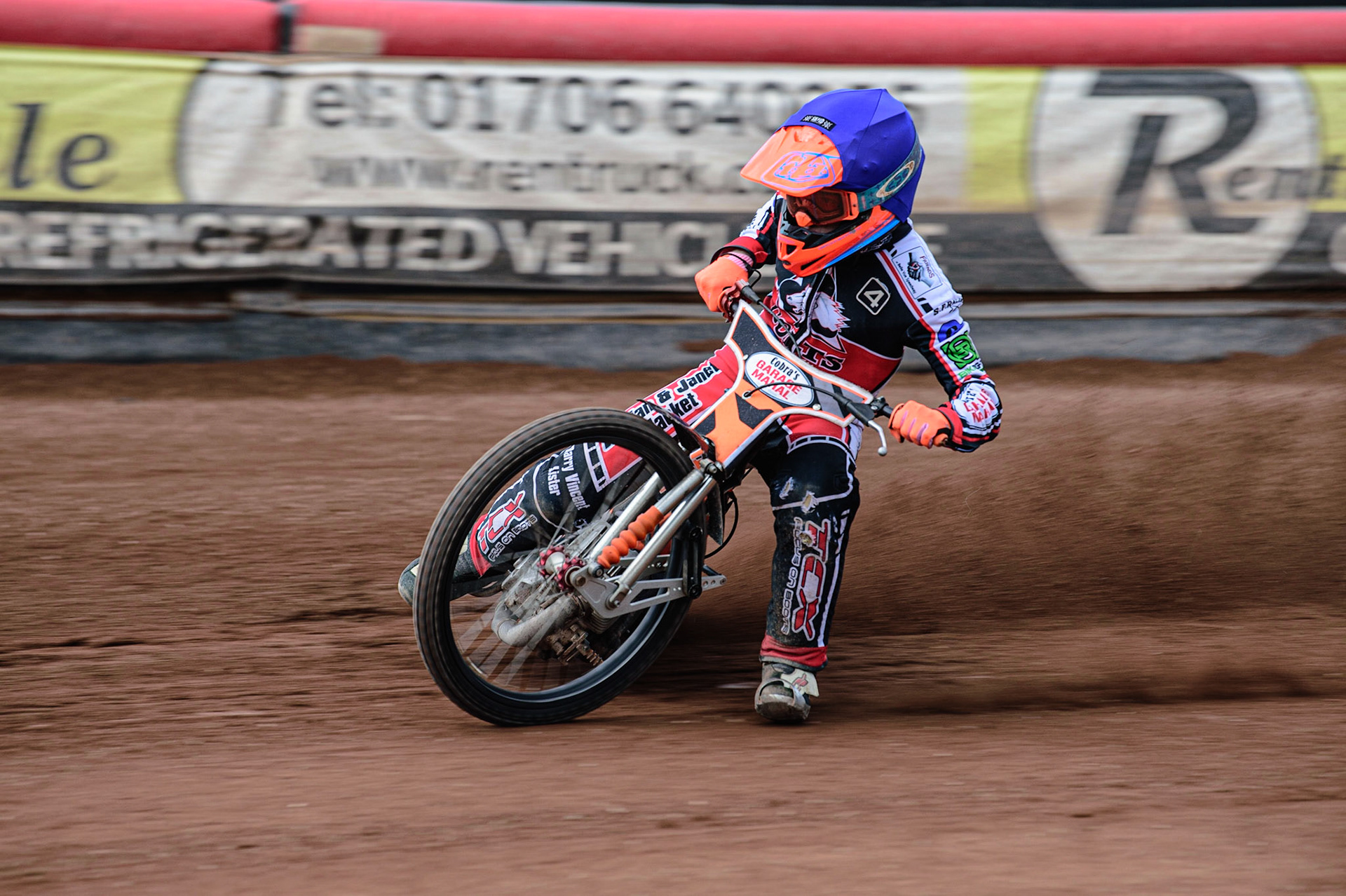 MANCHESTER, UK. APR 15TH   Connor Coles  of Belle Vue Cool Running Colts  in action  during the National Development League match between Belle Vue Colts and Plymouth Centurions at the National Speedway Stadium, Manchester on Friday 15th April 2022. (Credit: Ian Charles | MI News)