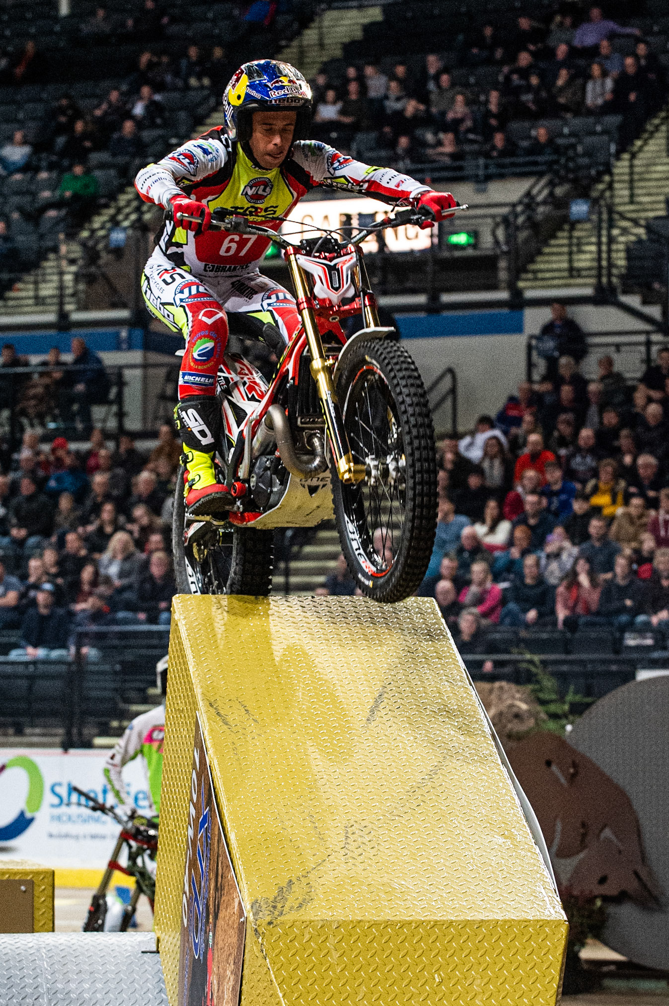 SHEFFIELD, ENGLAND  - DECEMBER 28TH  Adam Raga, Spain (TRRS) on Section 3 in the Final  during the 25th Anniversary Sheffield Indoor Trial at the FlyDSA Arena, Sheffield on Saturday 28th December 2019. (Credit: Ian Charles | MI News)