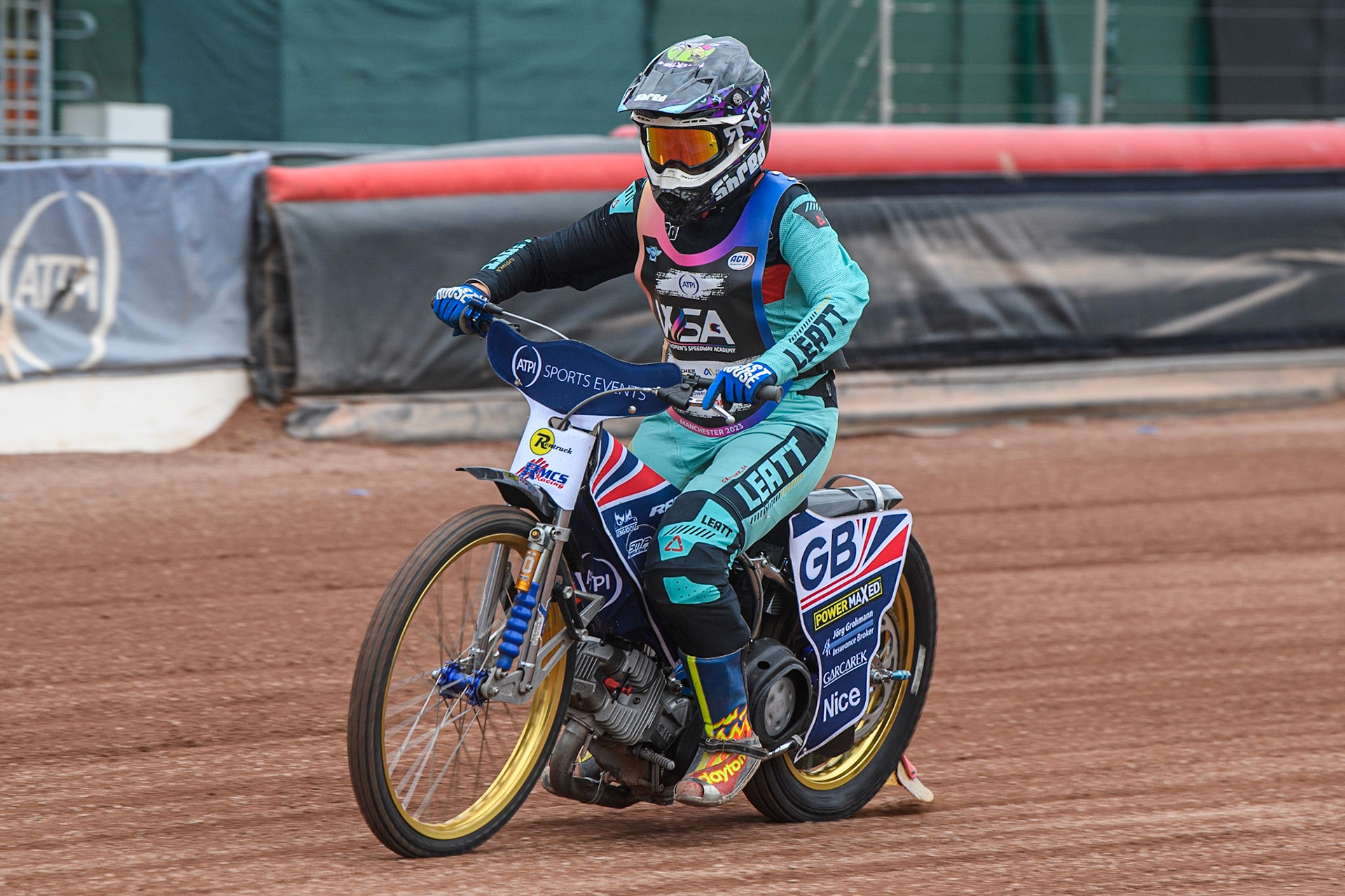 during the FIM Women's  Speedway Academy at the National Speedway Stadium, Manchester on Friday 4th August 2023. (Photo: Ian Charles | MI News)