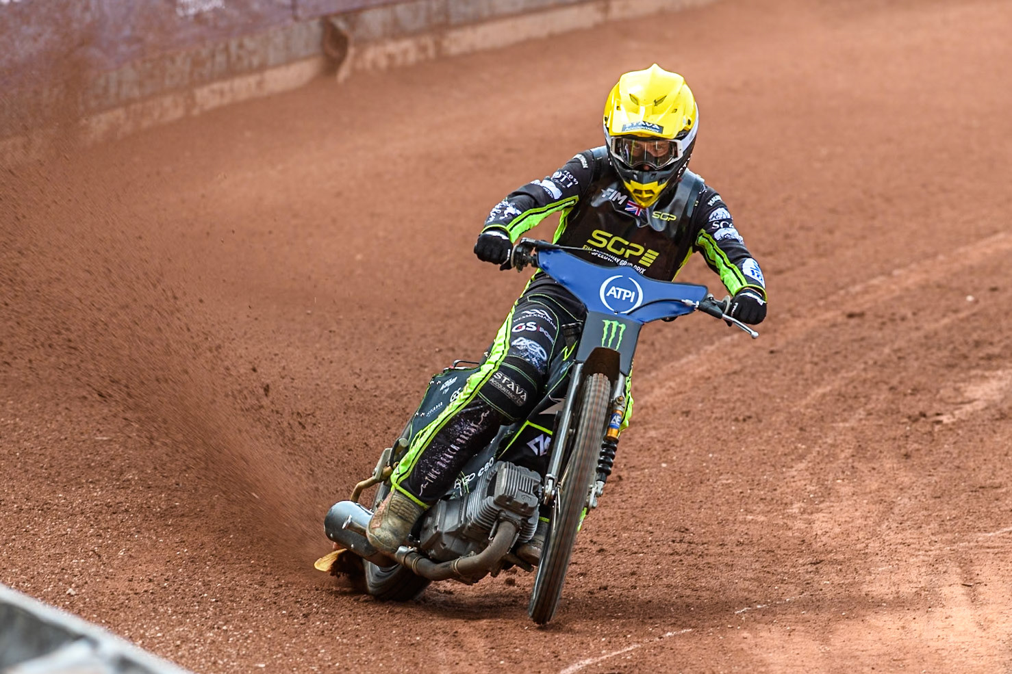Martin Vaculik (54) of Slovakia in practice during the ATPI FIM Speedway Grand Prix Round 4 at the National Speedway Stadium, Manchester, on Friday 6th June 2025. (Photo: Ian Charles | MI News)